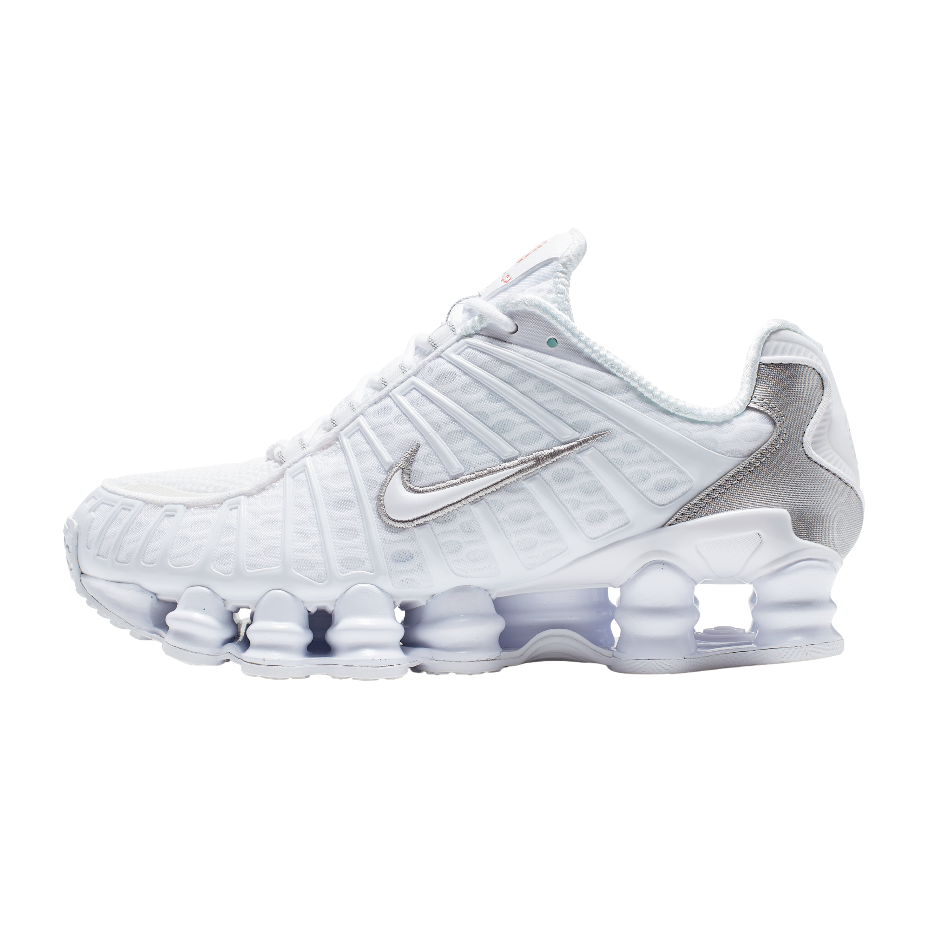 Nike Women Shox TL - White Metallic Silver Max Orange
