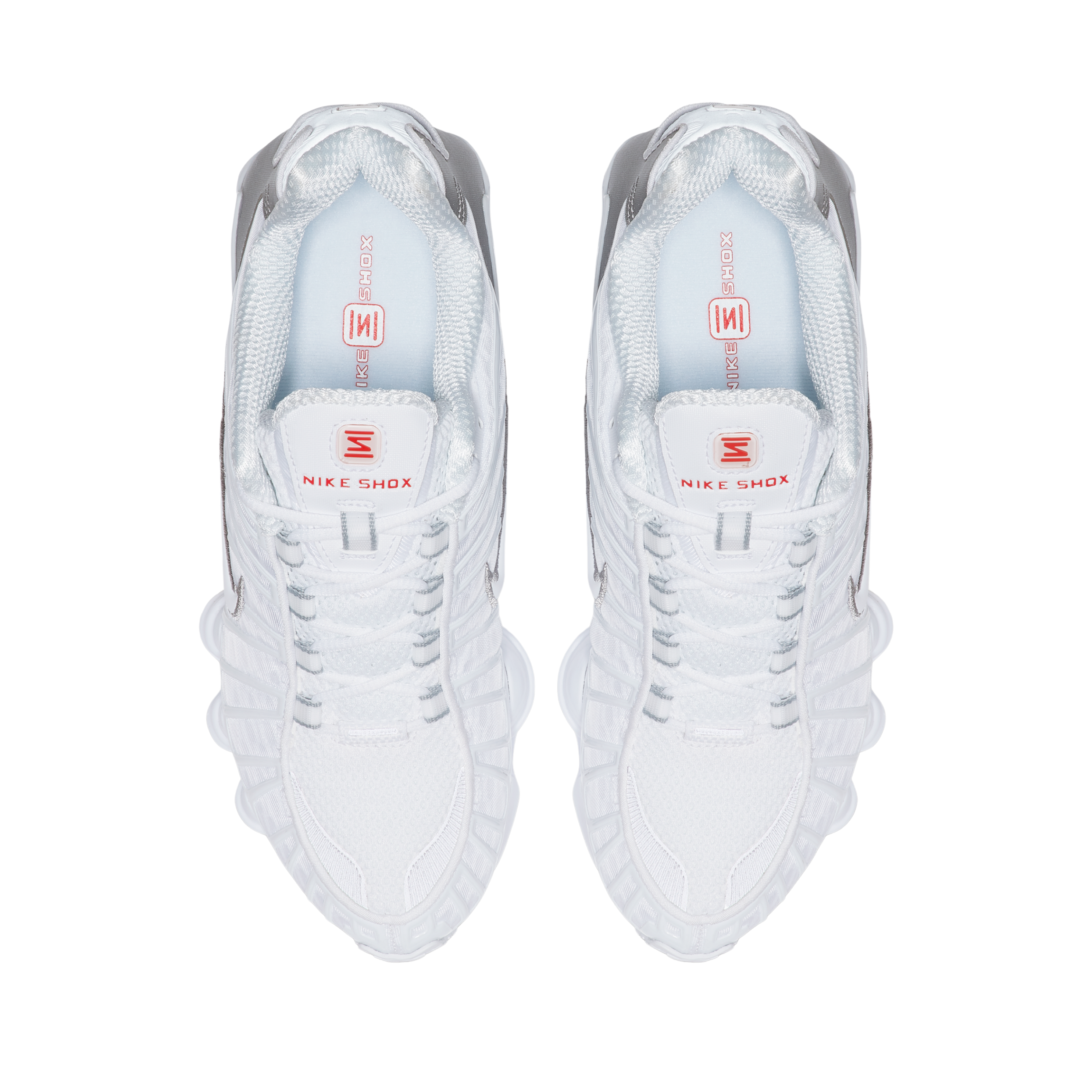 Nike Women Shox TL - White Metallic Silver Max Orange