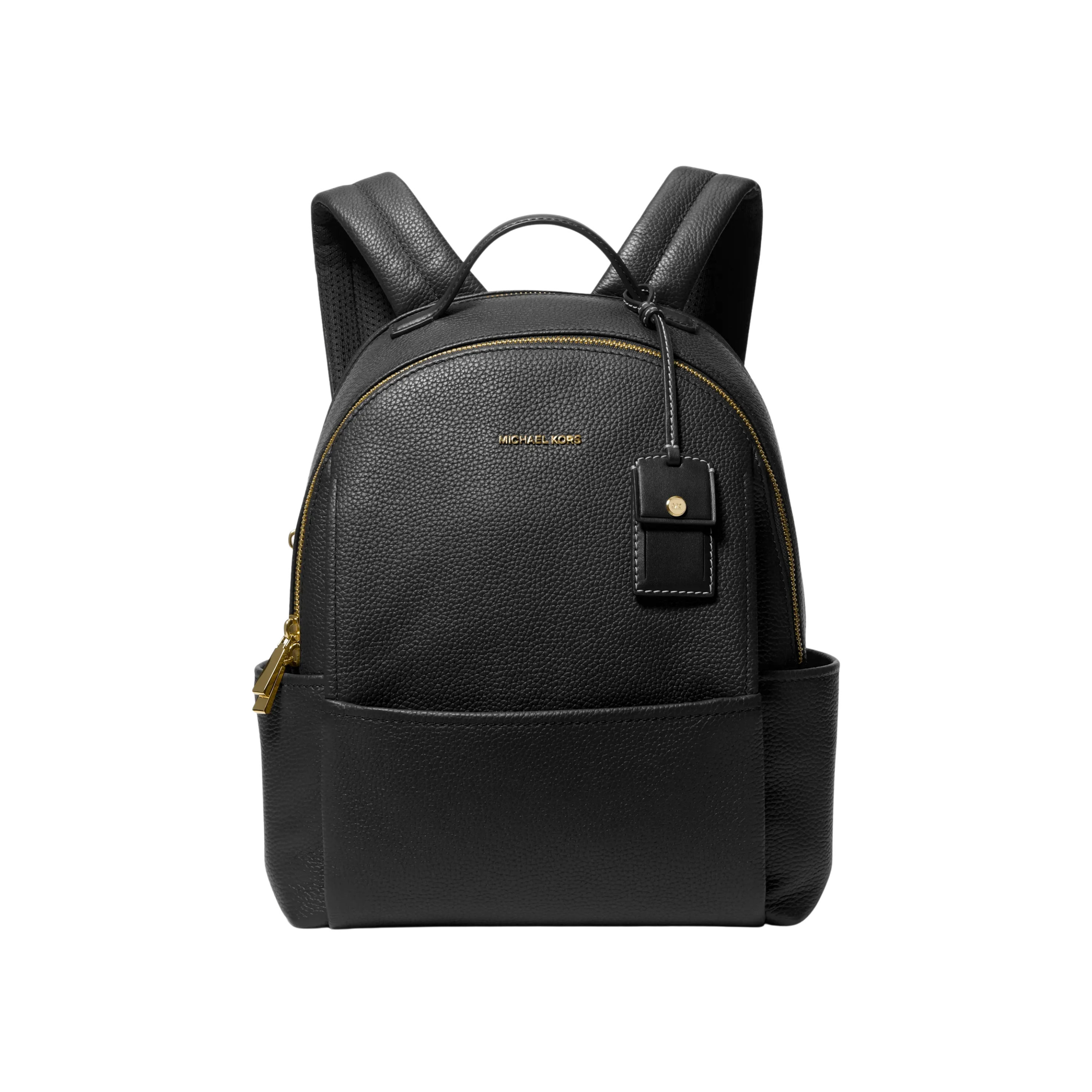 Michael Kors Women Sable Medium Pebbled Leather Backpack - Black