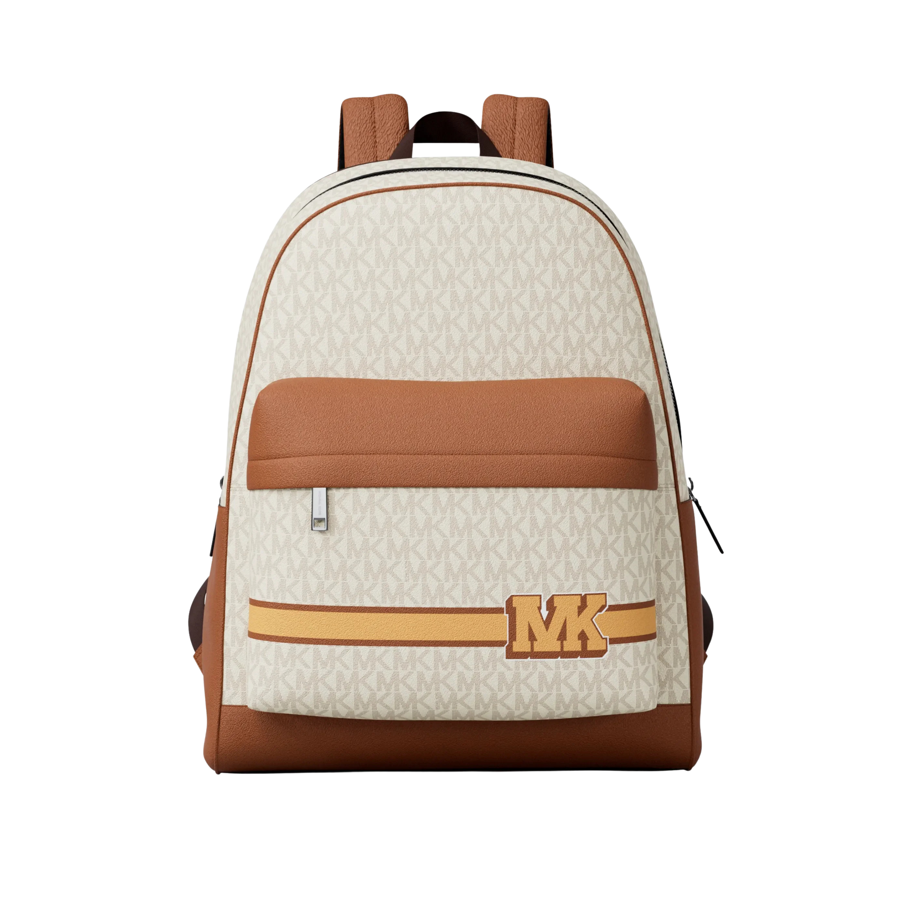 Michael Kors Men Pacey Embellished Striped Signature Logo Backpack - Vainilla Combo