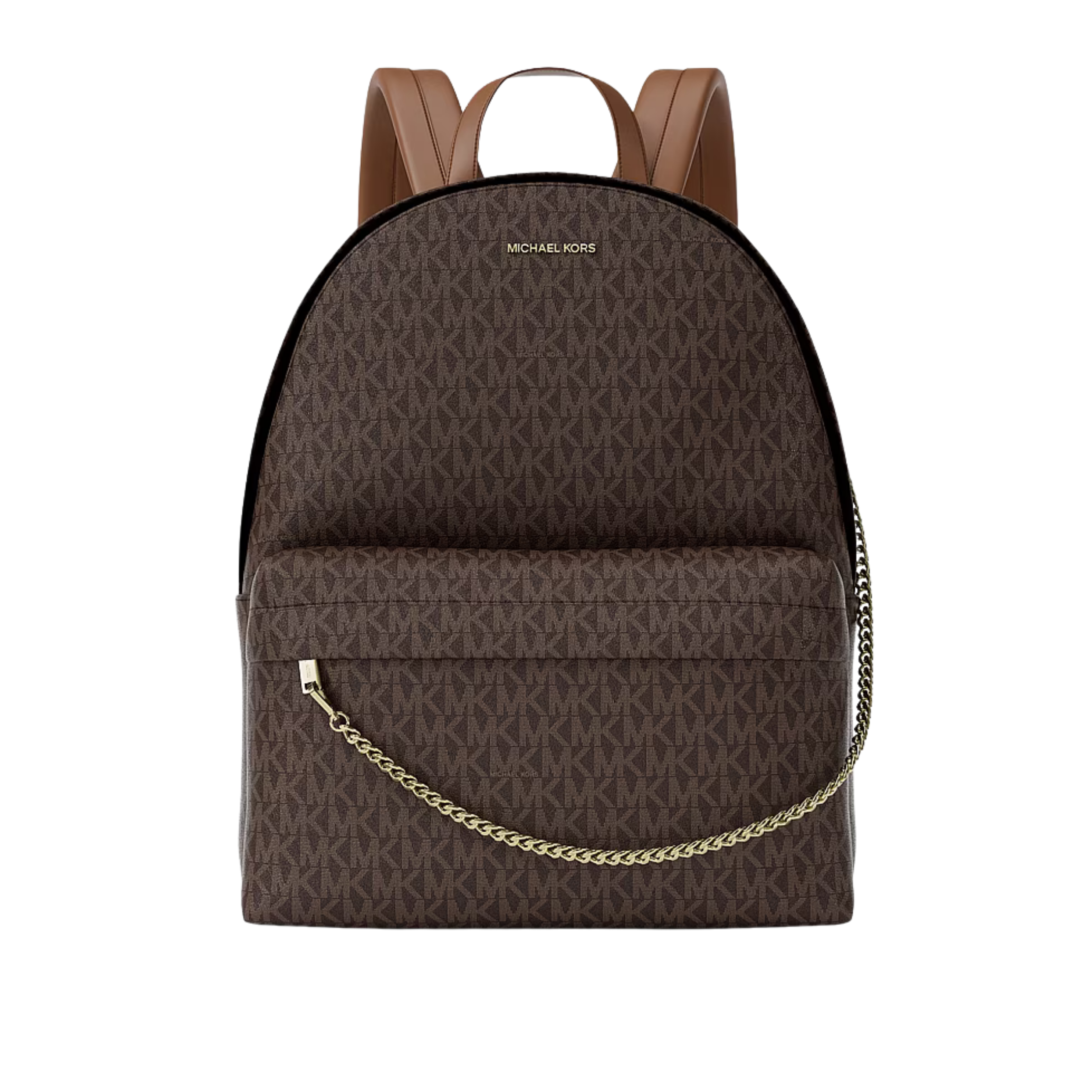 Michael Kors Women Slater Large Signature Logo Backpack - Brown