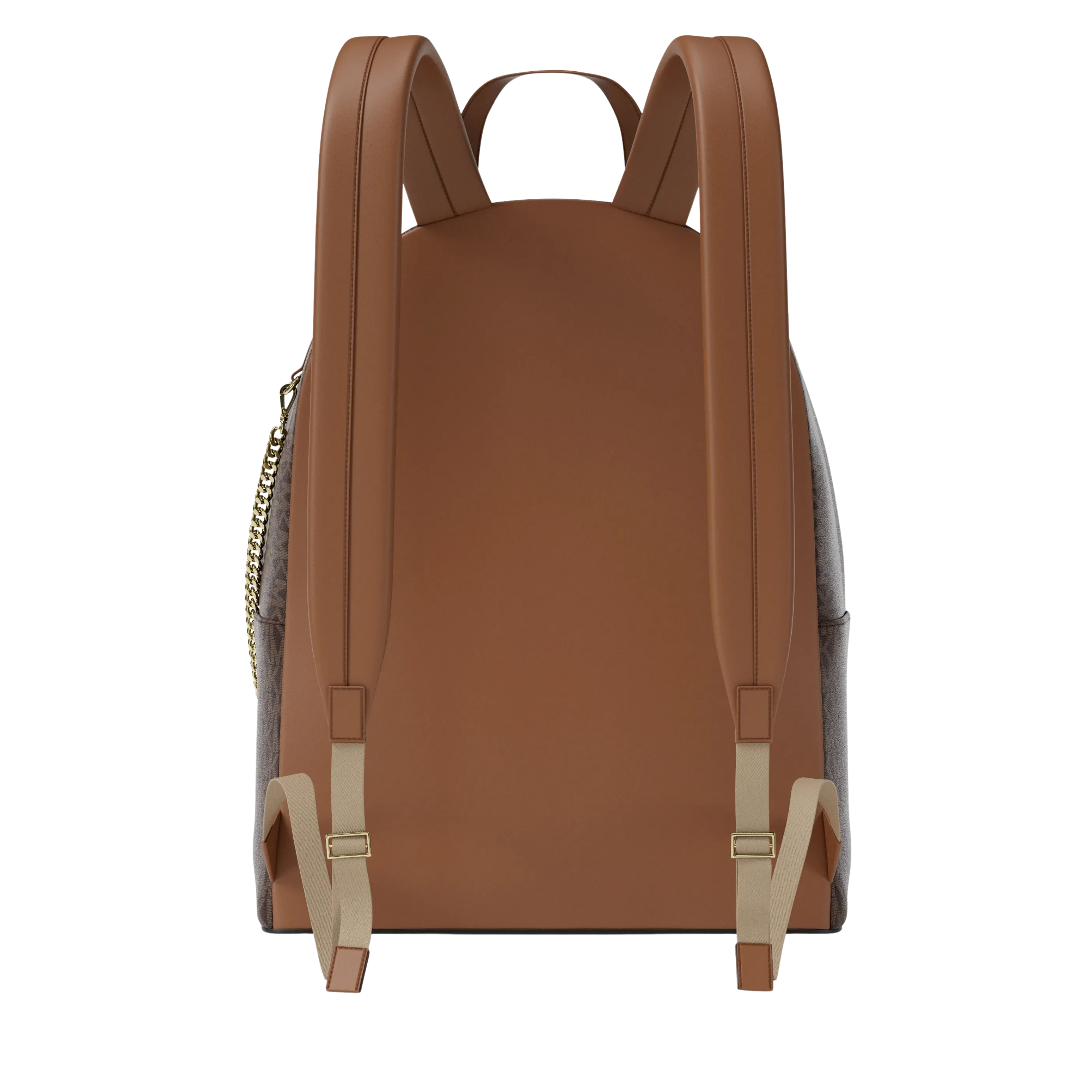 Michael Kors Women Slater Large Signature Logo Backpack - Brown