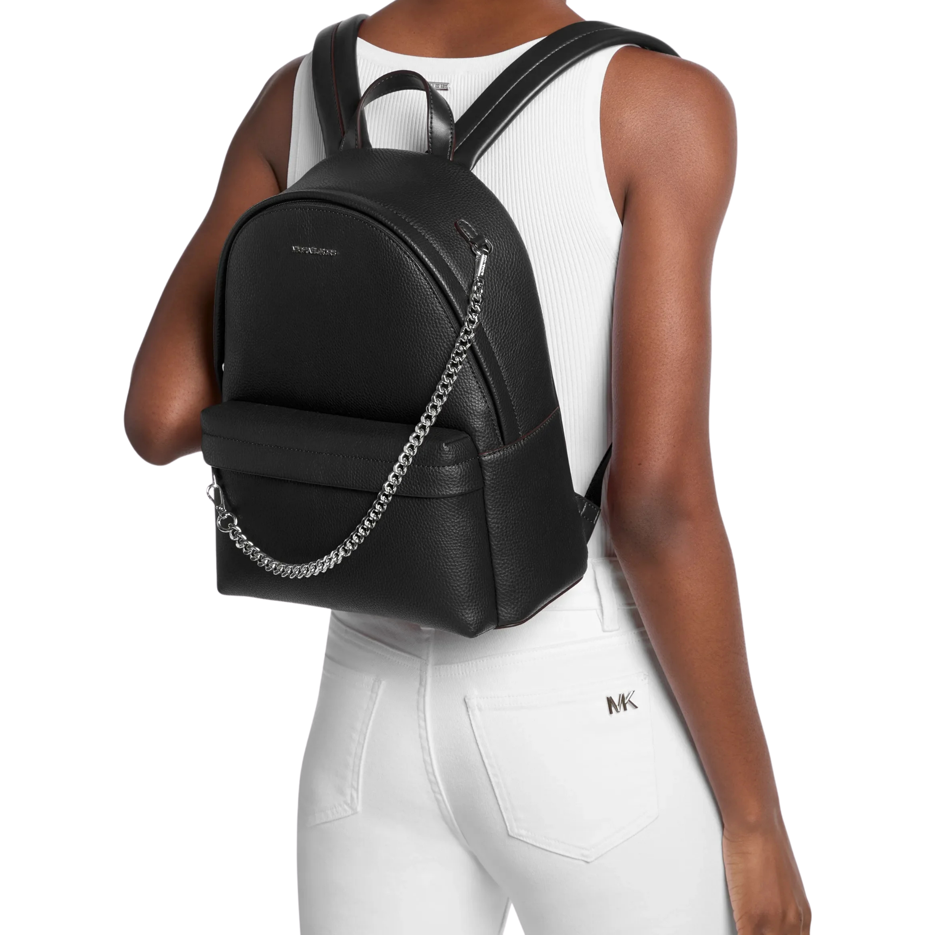 Michael Kors Women Slater Medium Backpack - Black