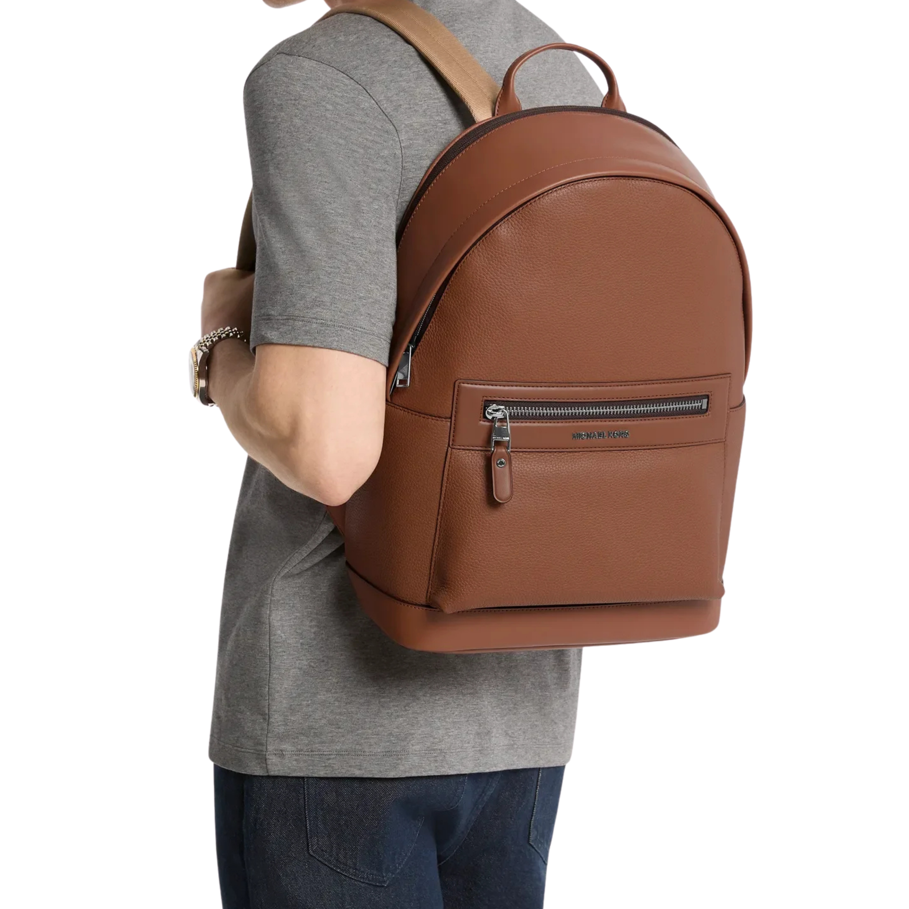 Michael Kors Men Jet Set Pebbled Leather Backpack - Luggage