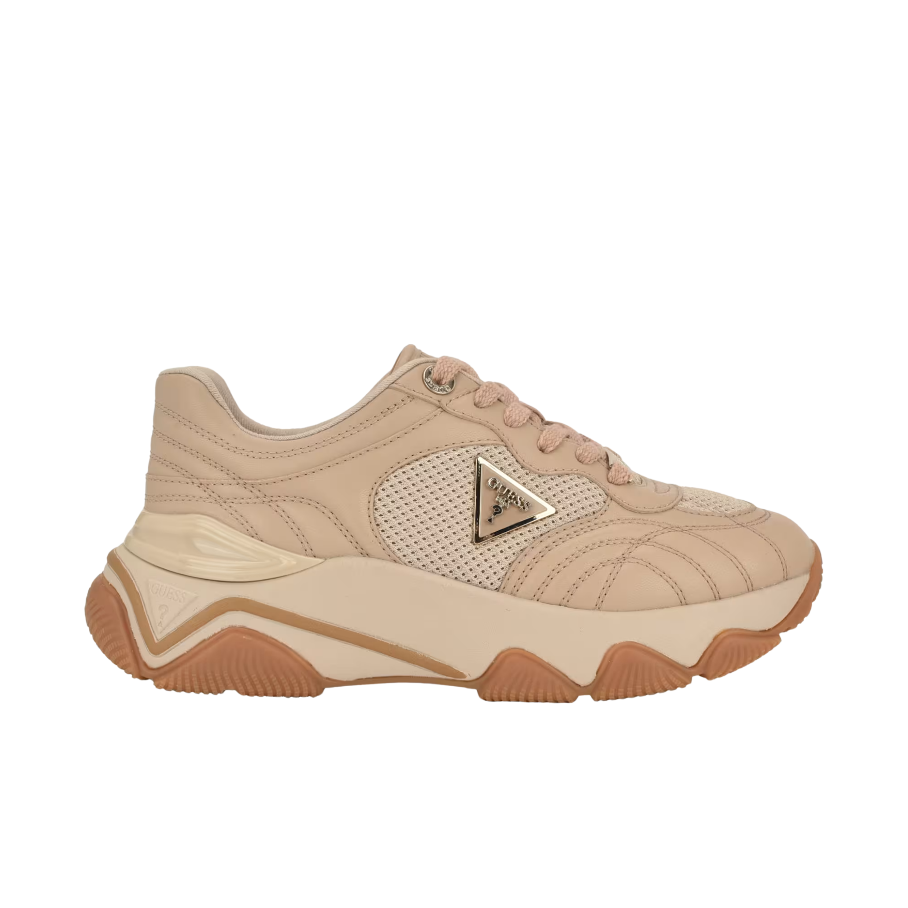 Guess Women Moeann Lace Up Sneakers - Light Natural 110