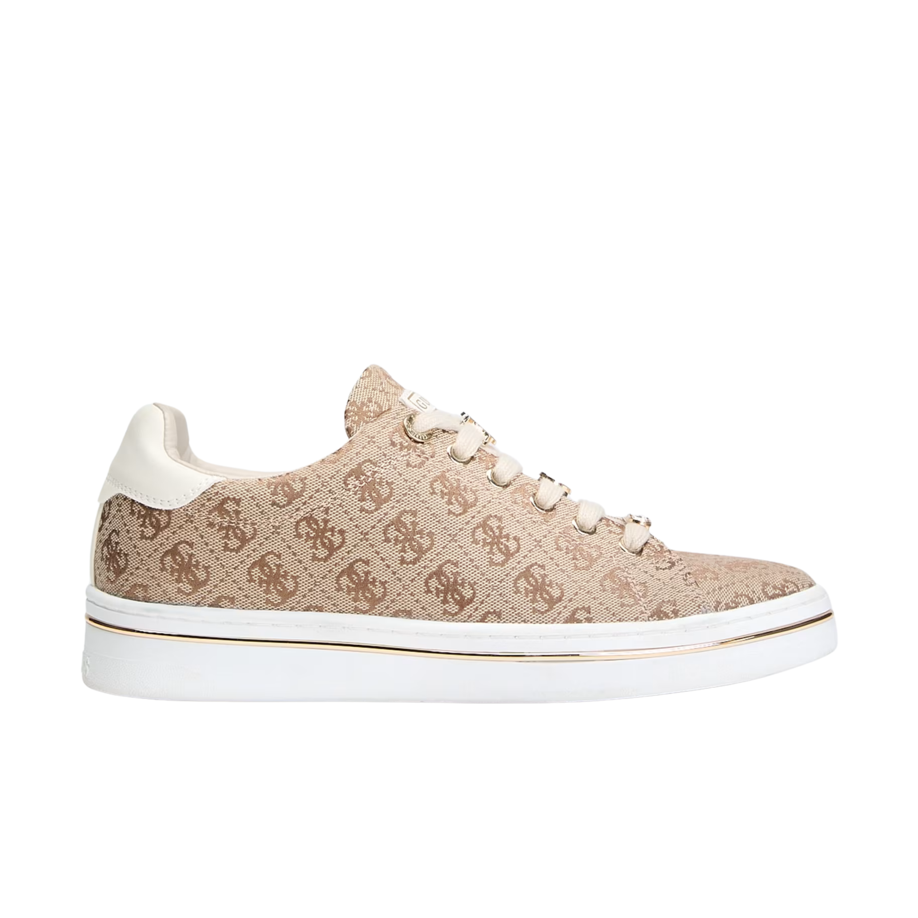 Guess Women Stasey Quattro G Low Top Sneakers - Medium Brown