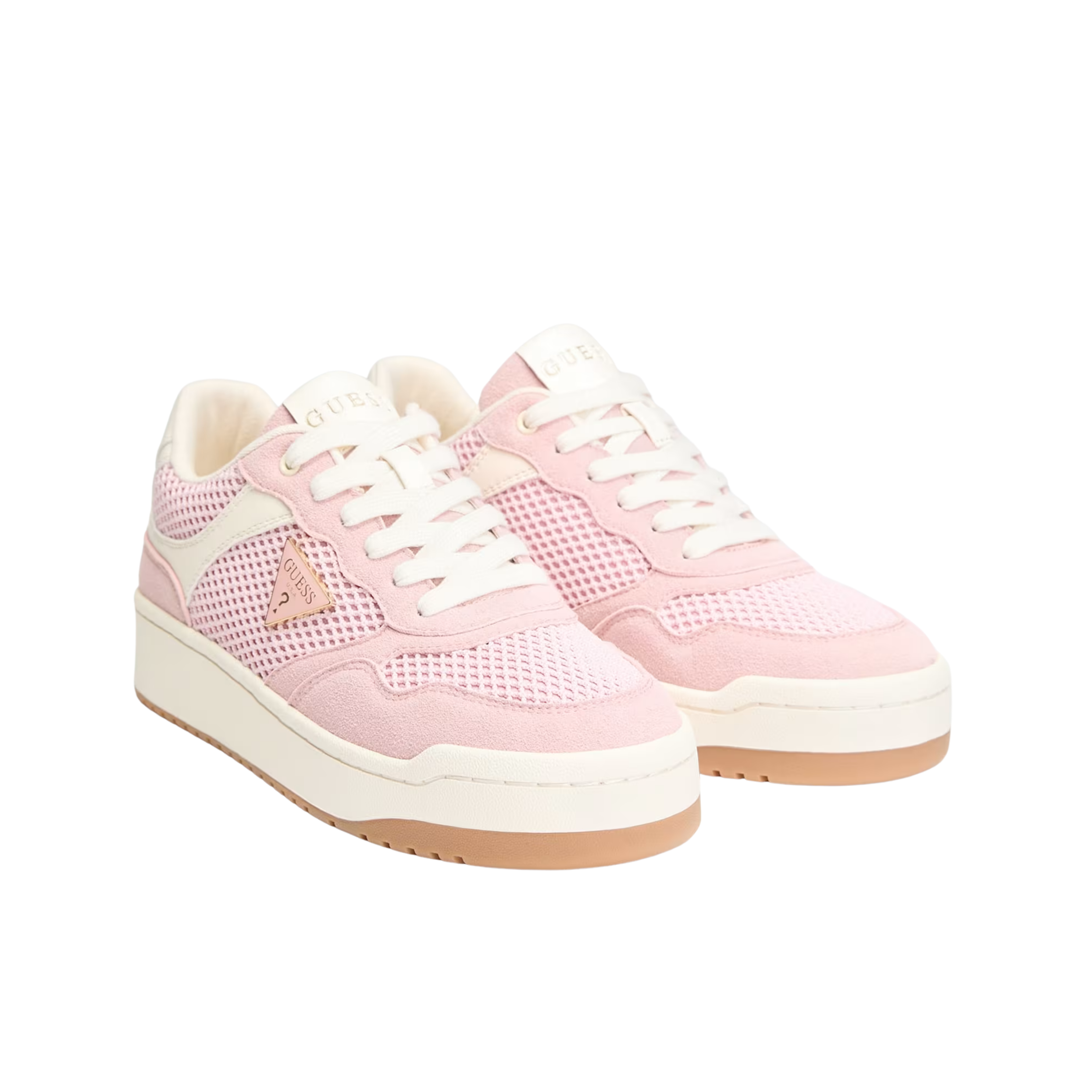 Guess Women Miram Low Top Sneakers - Medium Pink