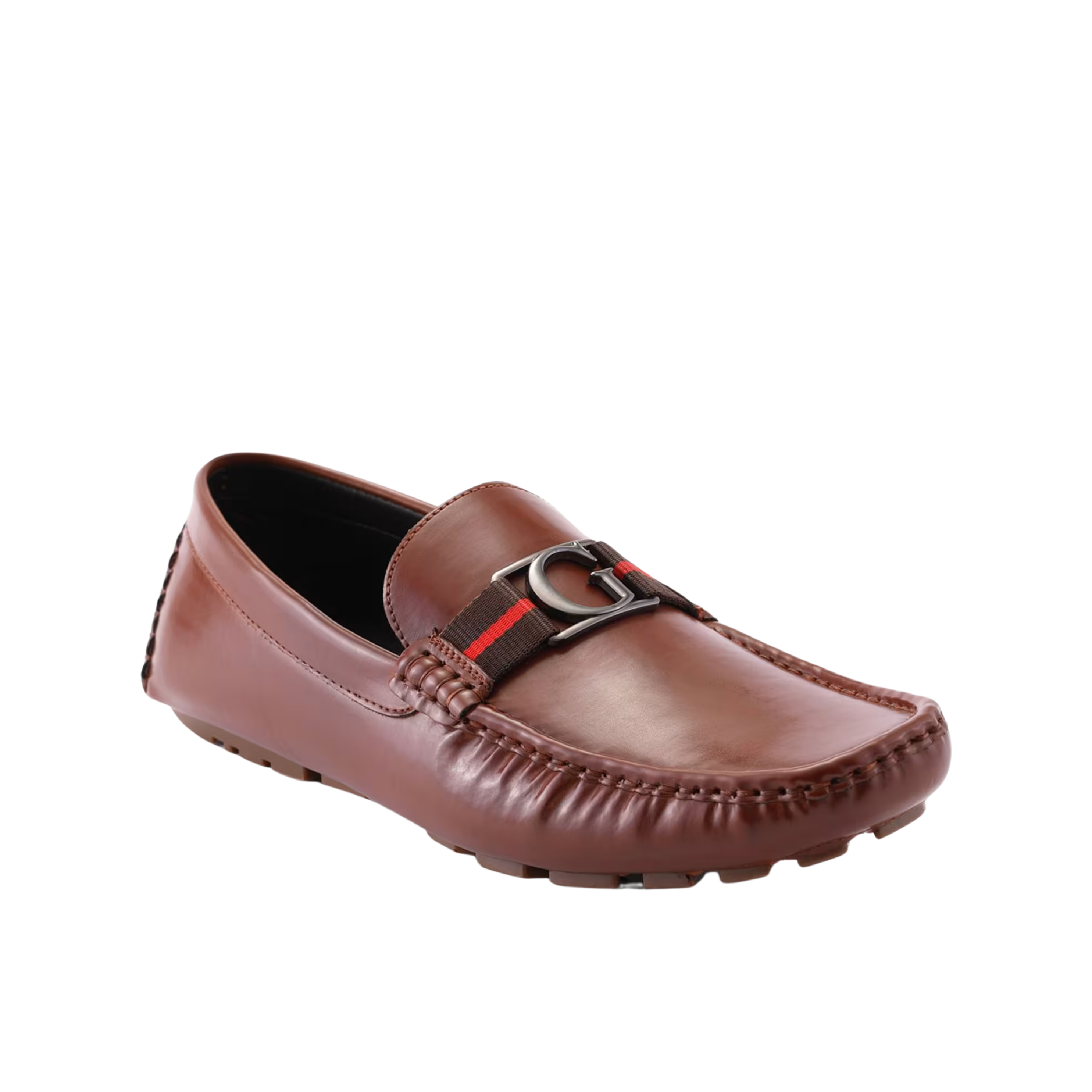 Guess Men Maskers Faux Leather Driving Loafers - Medium Brown