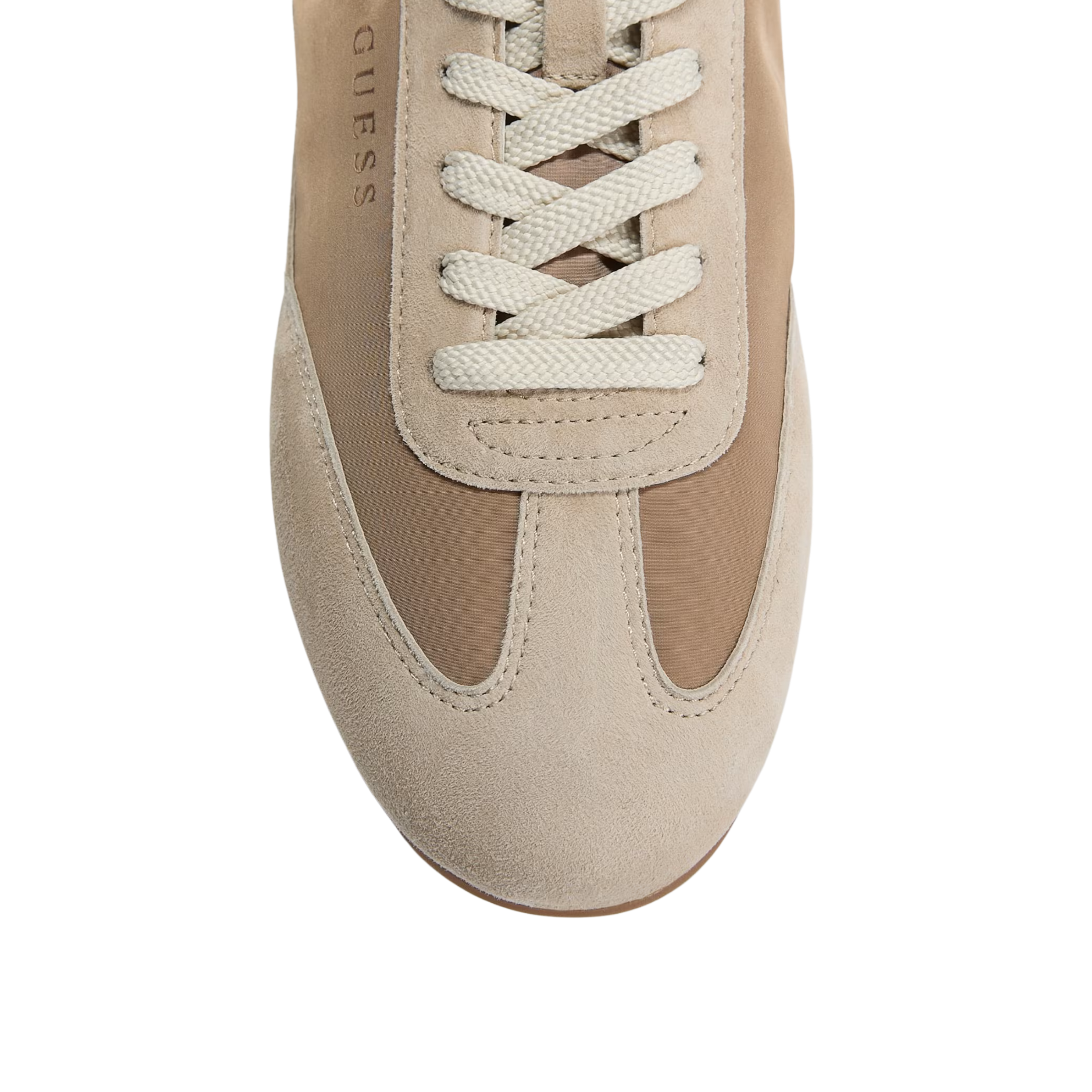 Guess Women Faux Leather Sneakers - Medium Natural