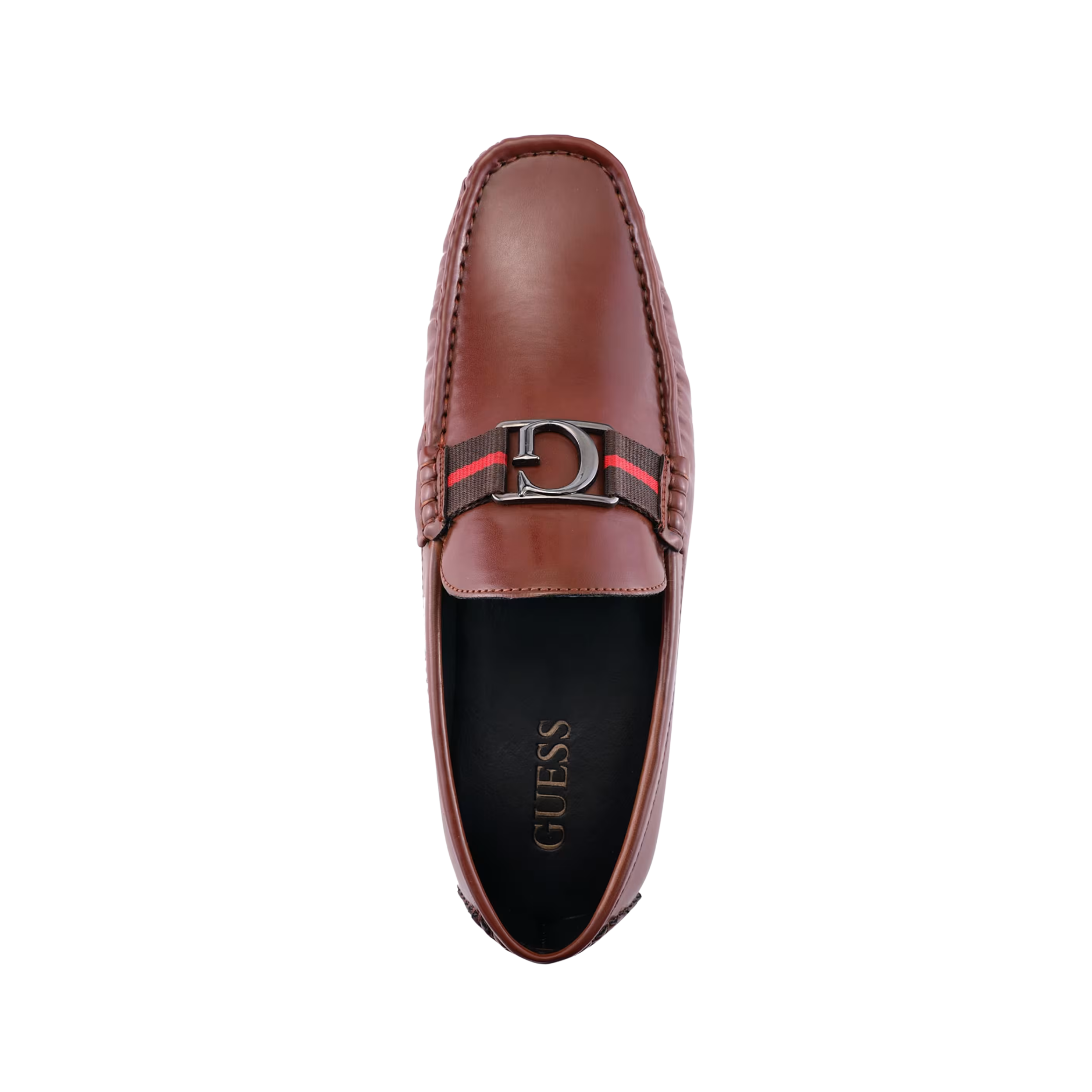 Guess Men Maskers Faux Leather Driving Loafers - Medium Brown