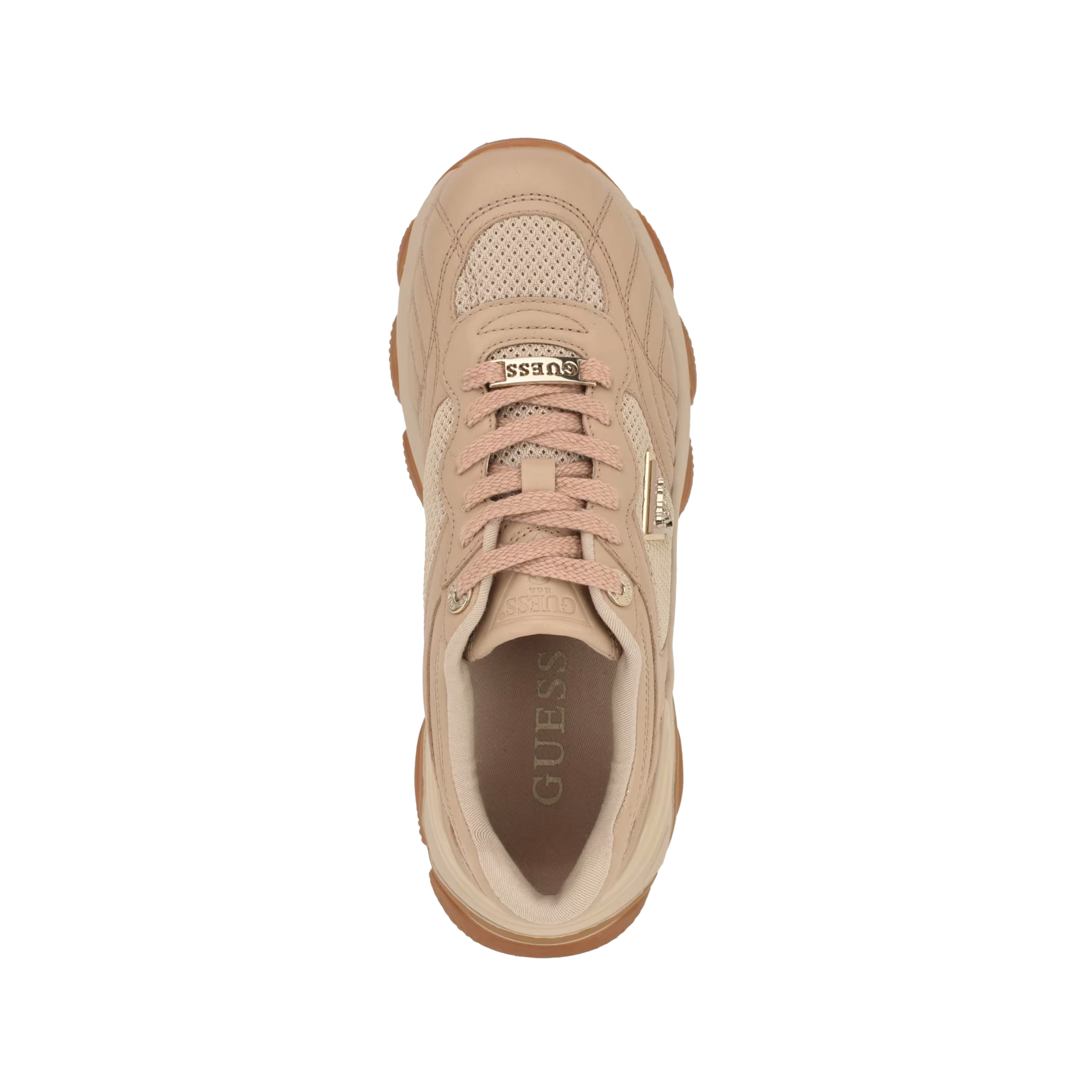 Guess Women Moeann Lace Up Sneakers - Light Natural 110