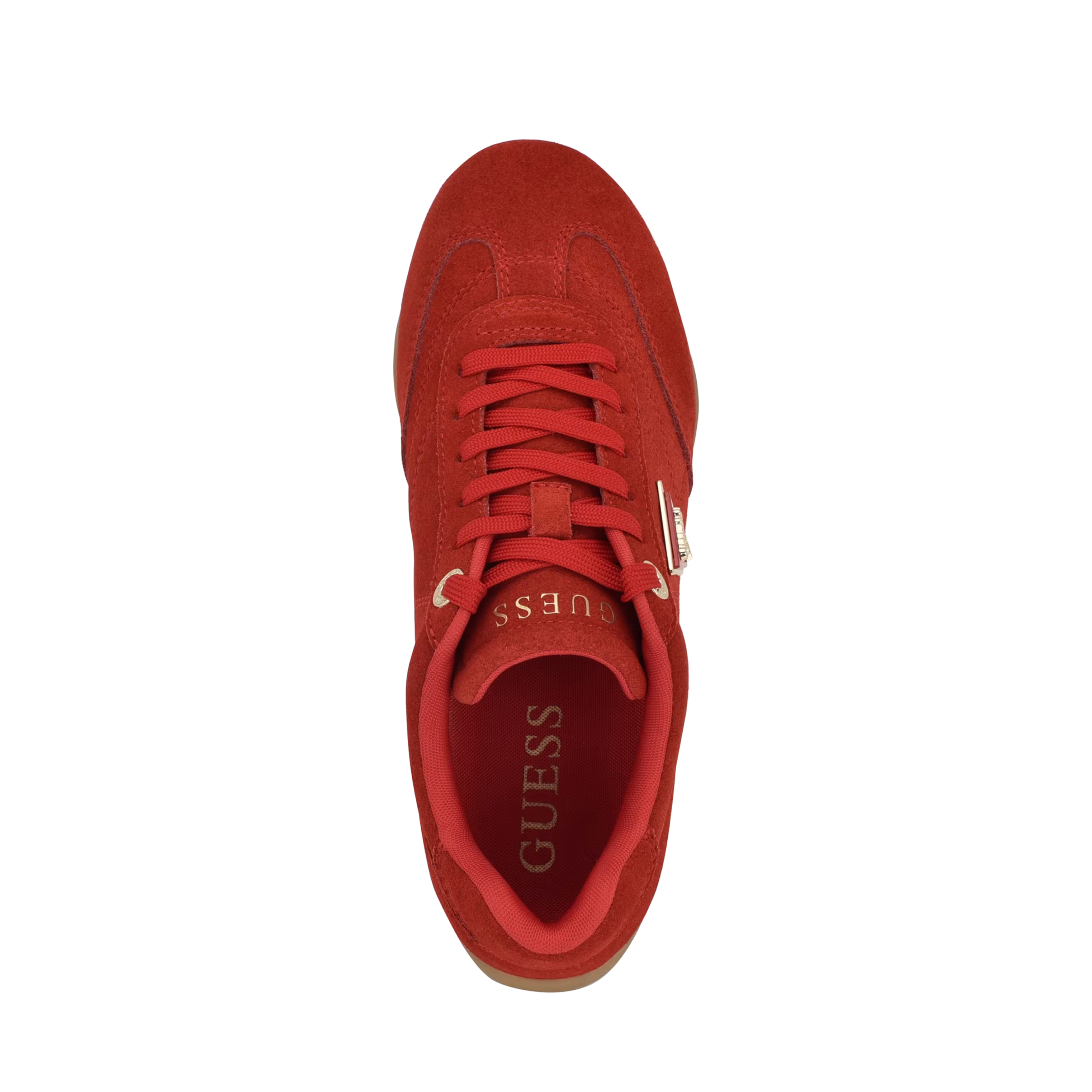 Guess Women Gabiey Suede Sneakers - Medium Red