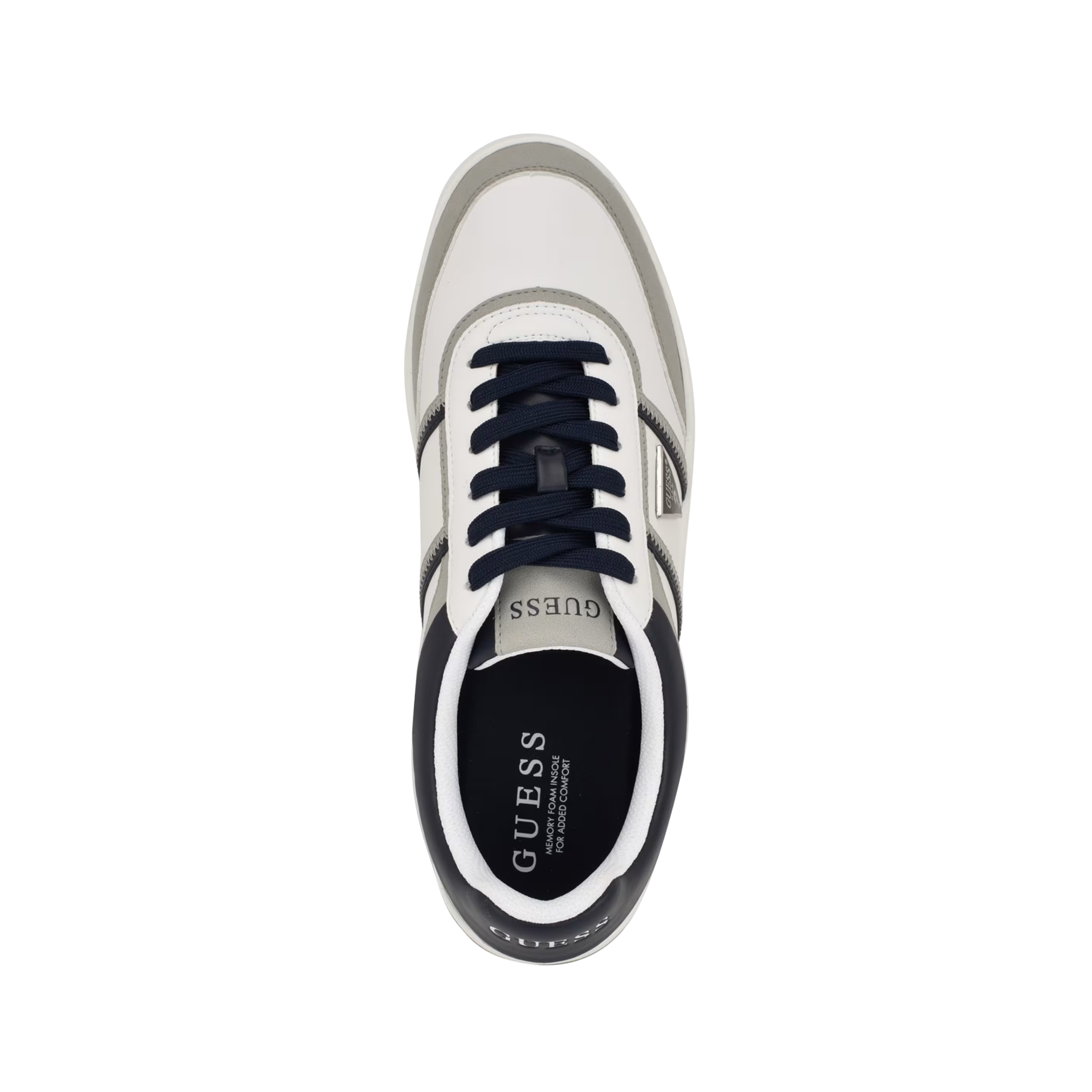 Guess Men Lasen Low Top Sneakers - Medium Grey