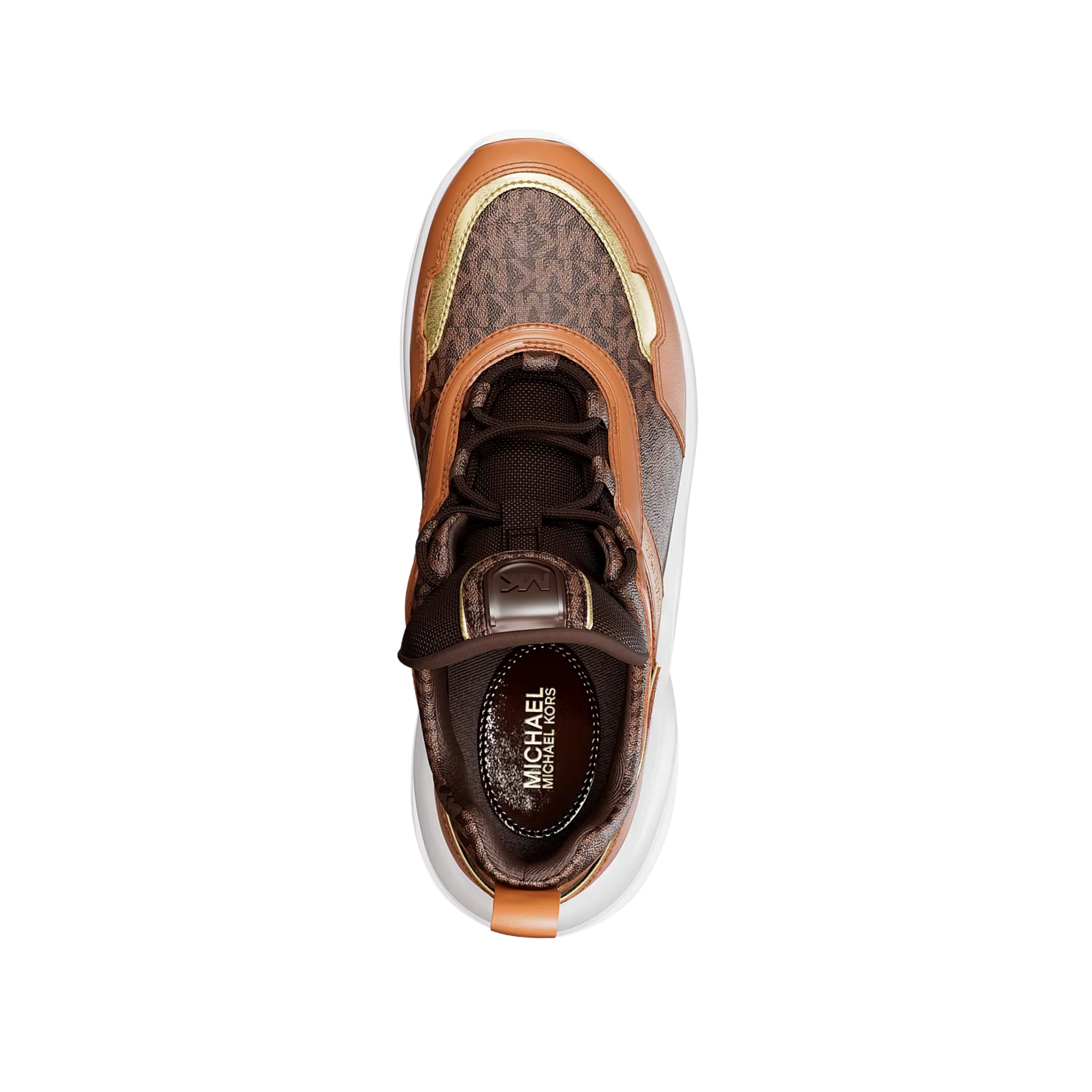 Michael Kors Women Olympia Signature Logo Trainer - Brown Multi