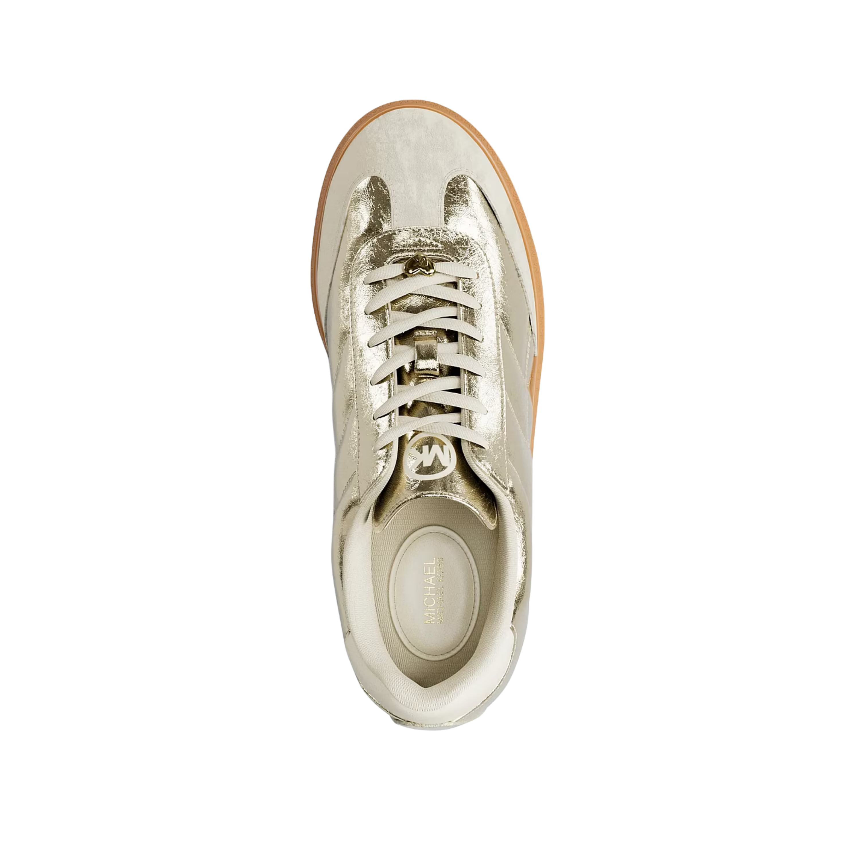 Michael Kors Women Benny Metallic Sneaker - Pale Gold