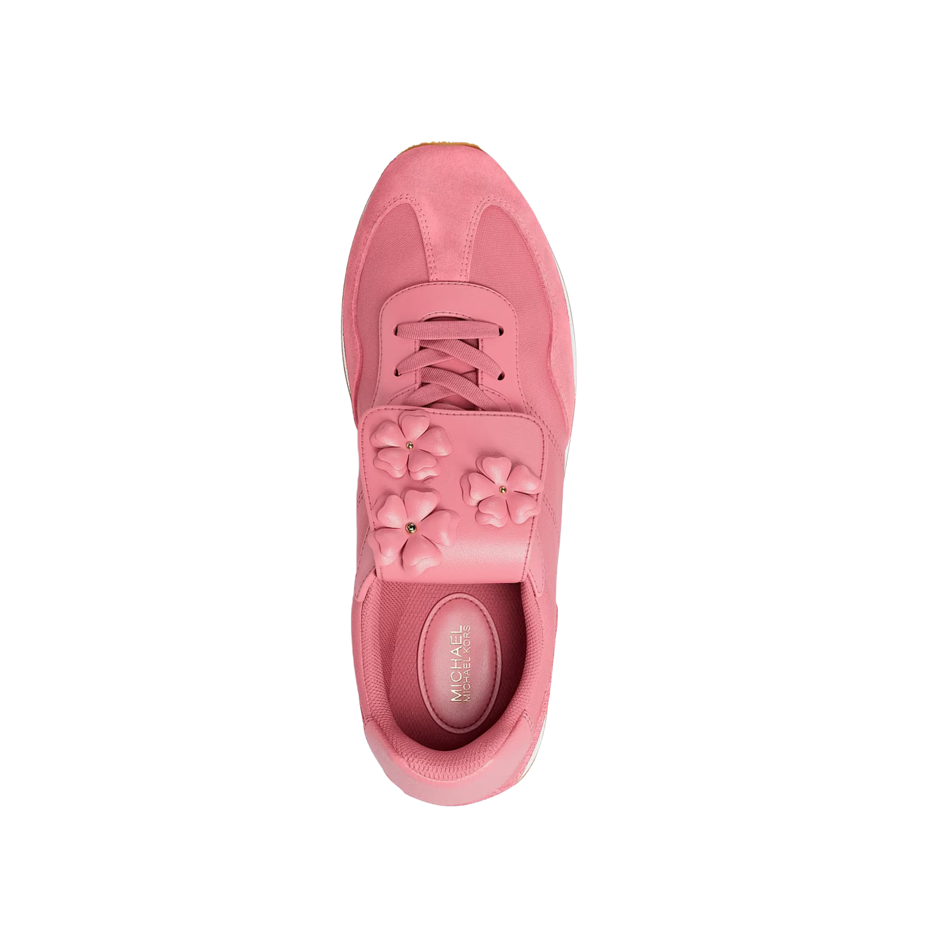 Michael Kors Women Essex Embellished Nylon Trainer - Carnation