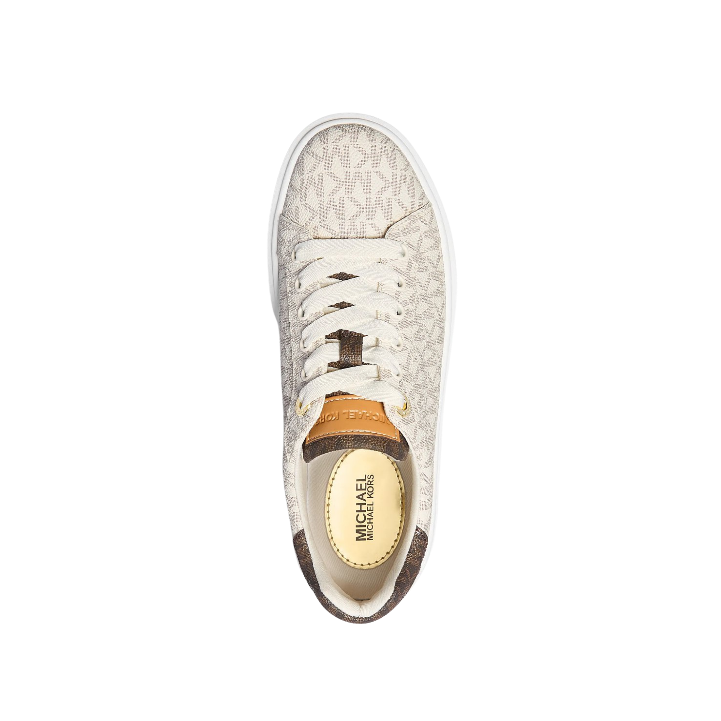 Michael Kors Women Romey Two Tone Logo Platform Sneaker  - Vainilla