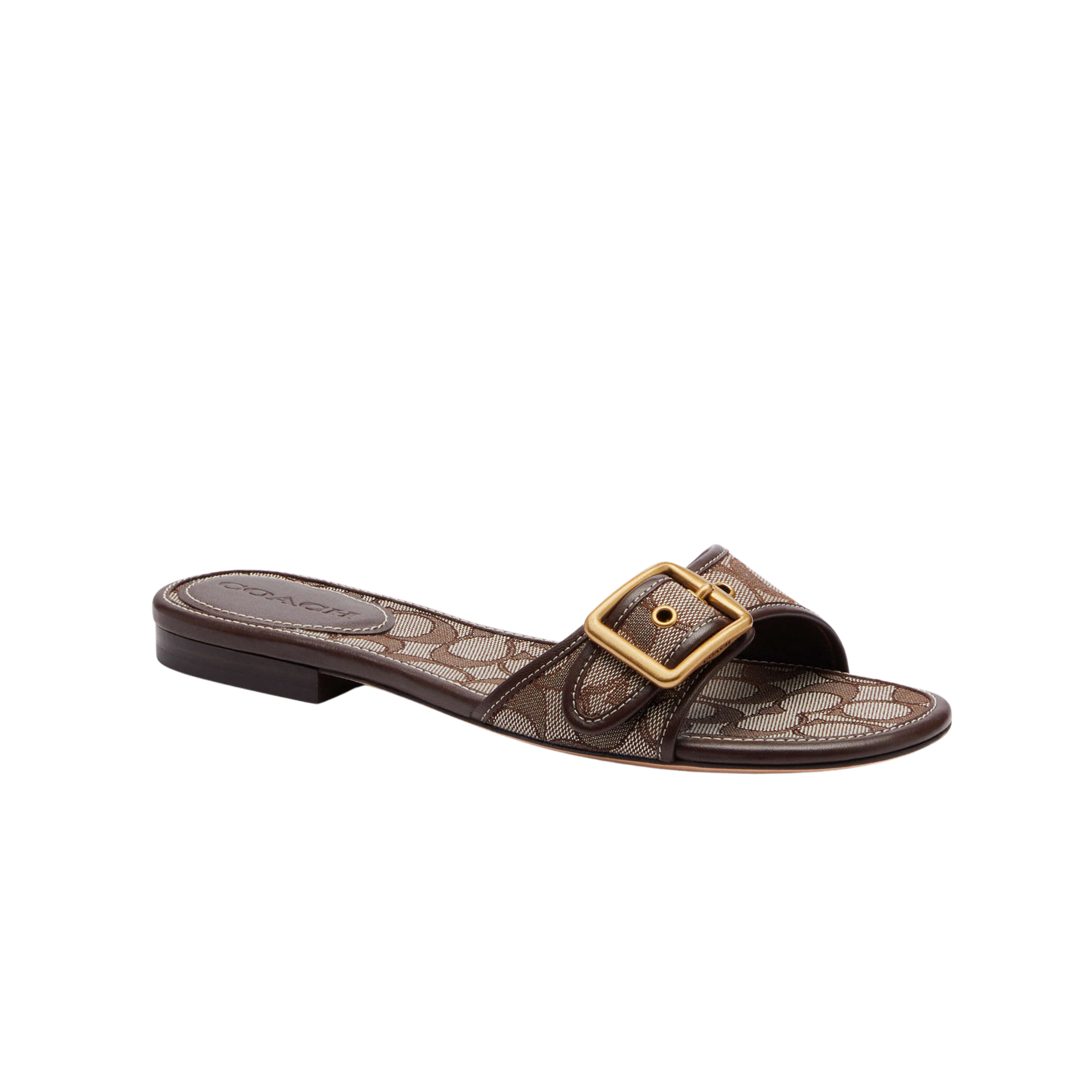 Coach Women's Margot Flat Sandal - Oak Maple