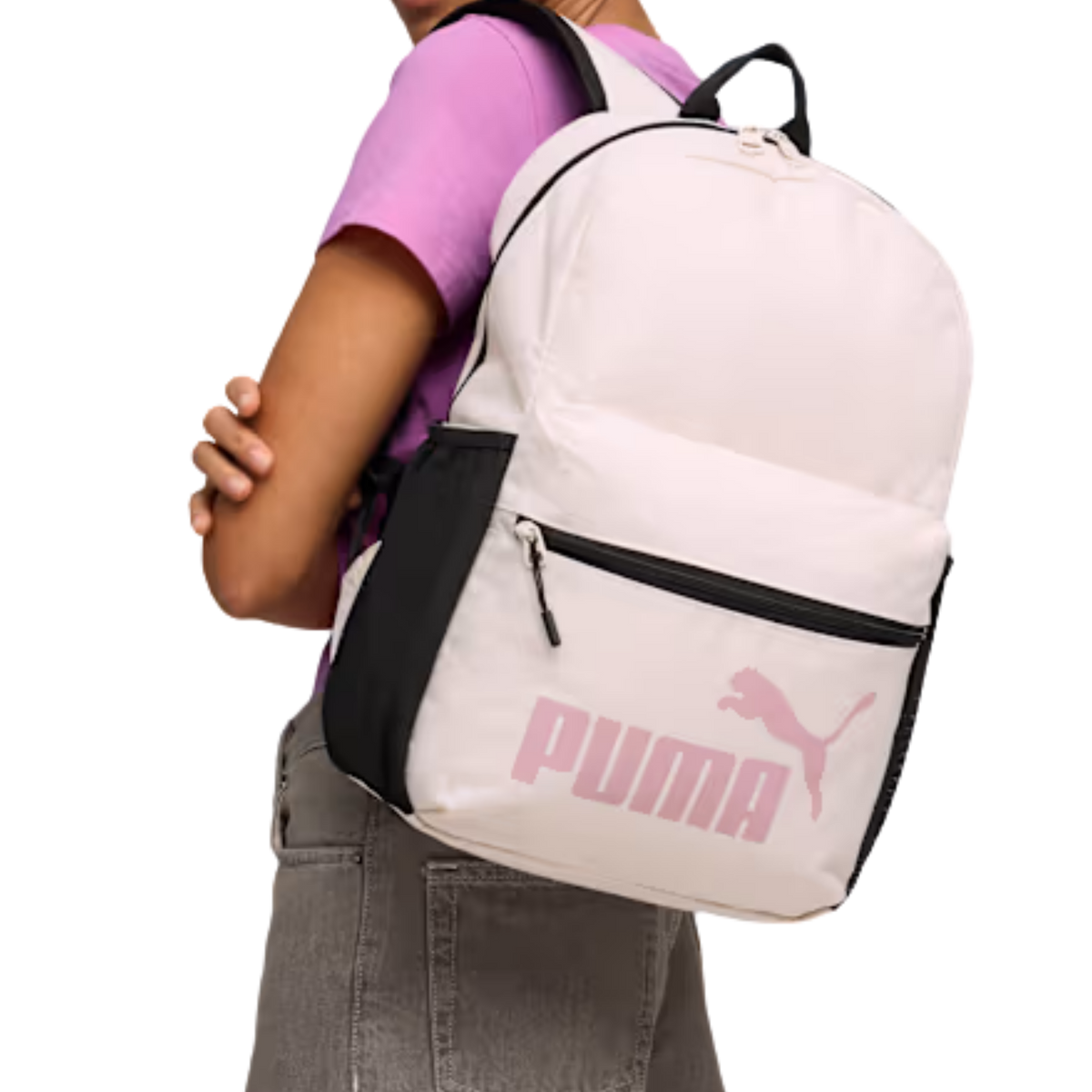 Puma Women Step Up Backpack - White Pink