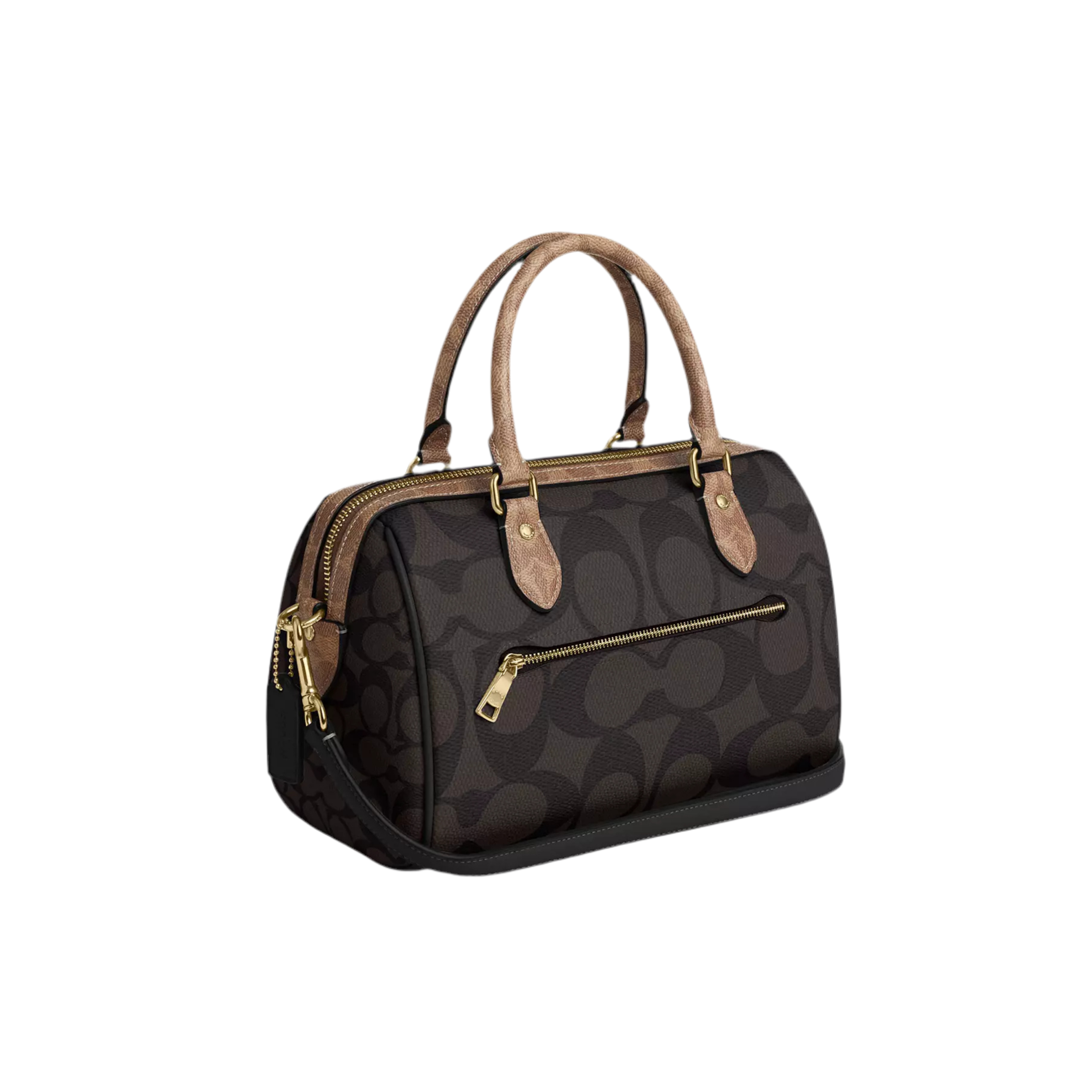 Coach Rowan Satchel Bag - Walnut Tan