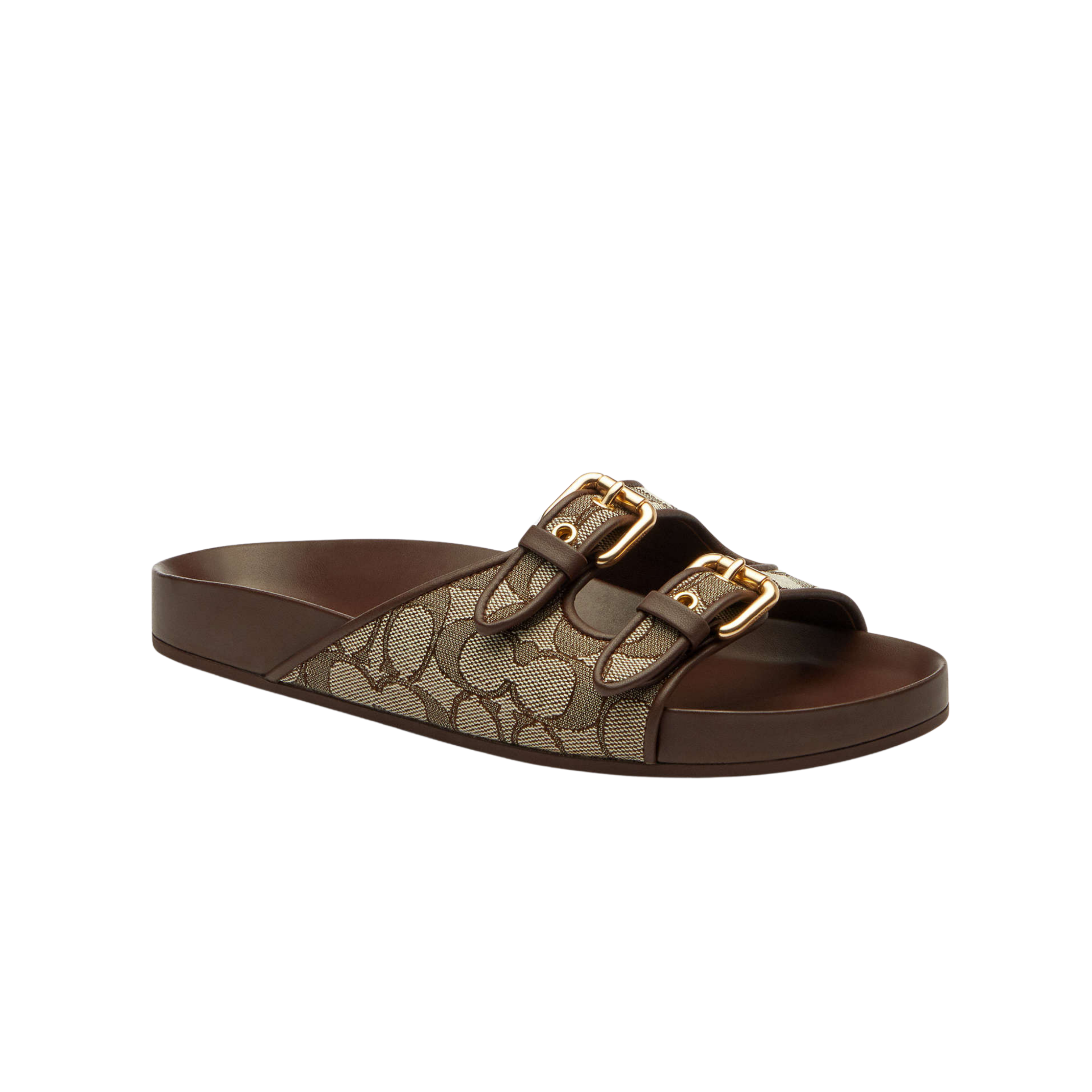 Coach Women's Two Band Buckle Sandal - Oak Maple