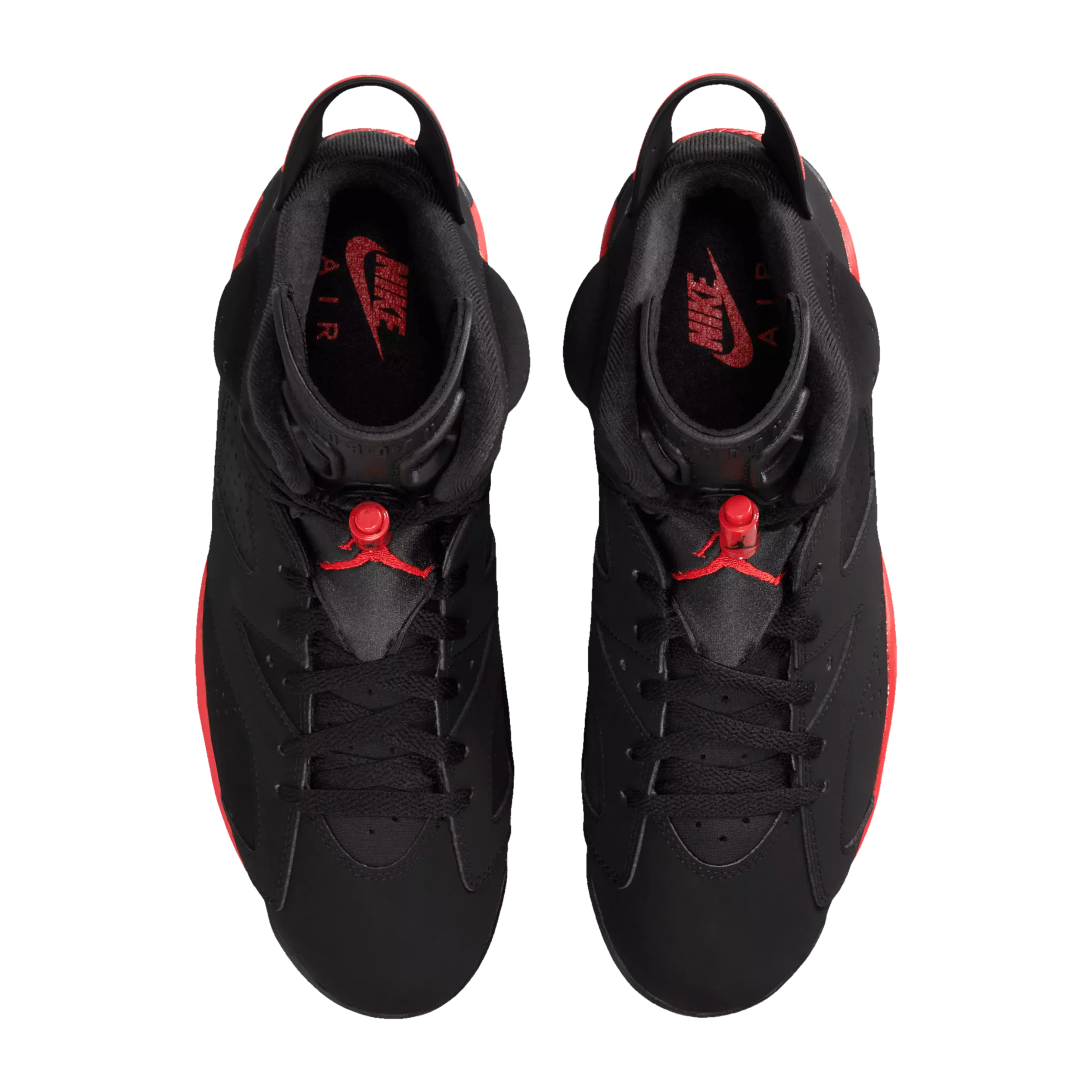 R Nike Men's Air Jordan Retro 6 - Black Light Crimson