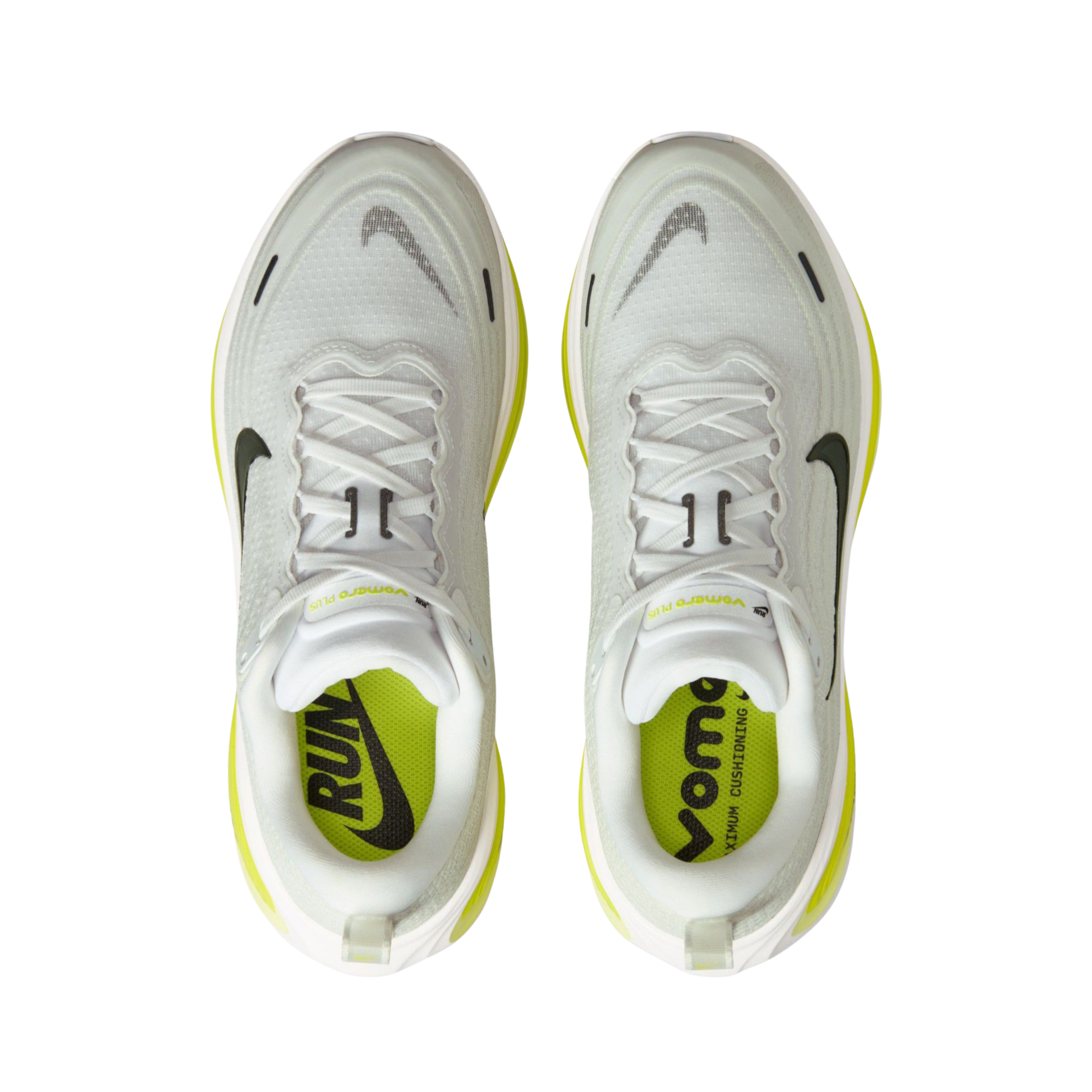 Nike Women's Vomero Plus - White Black Lemon