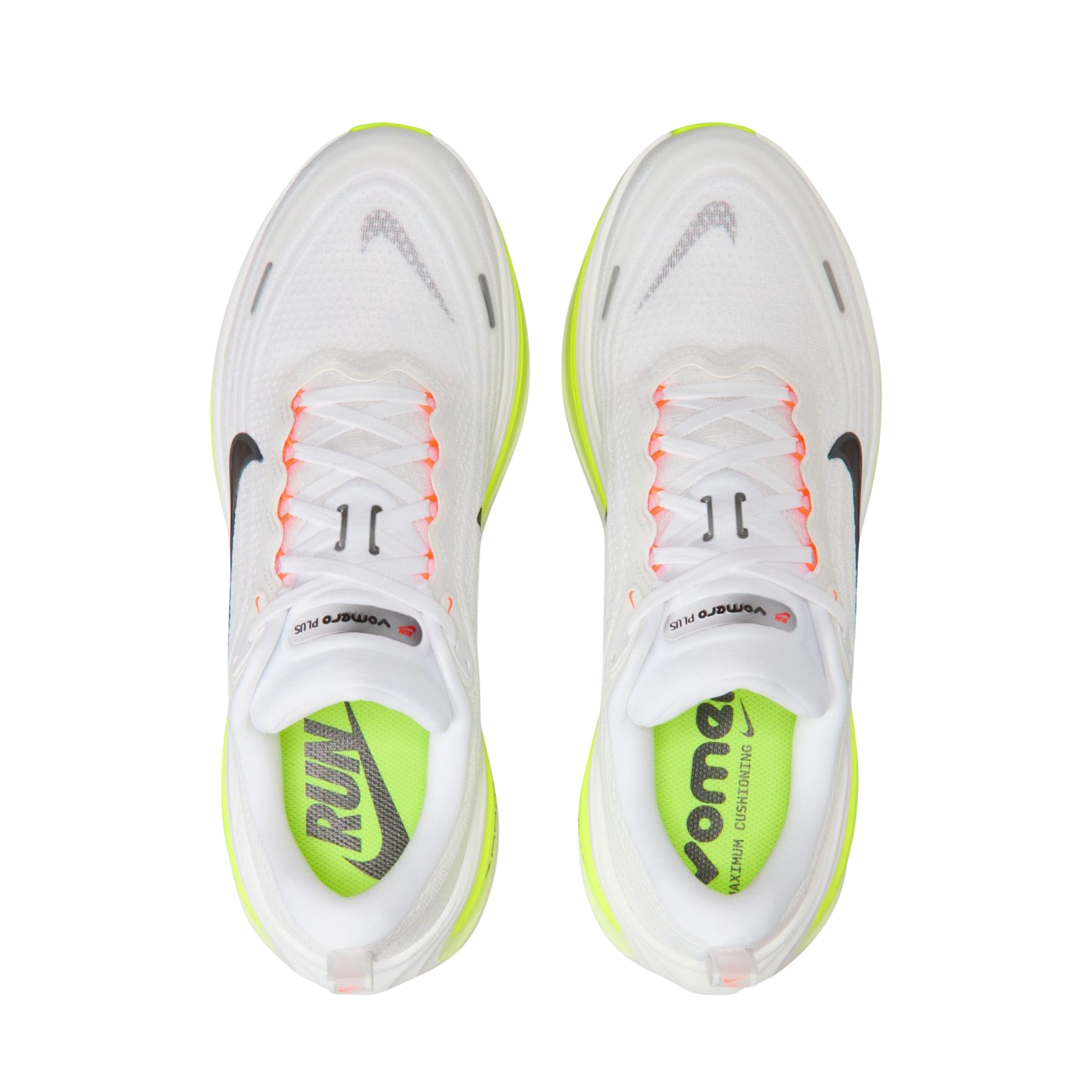Nike Men's Vomero Plus - White Black Barely Volt