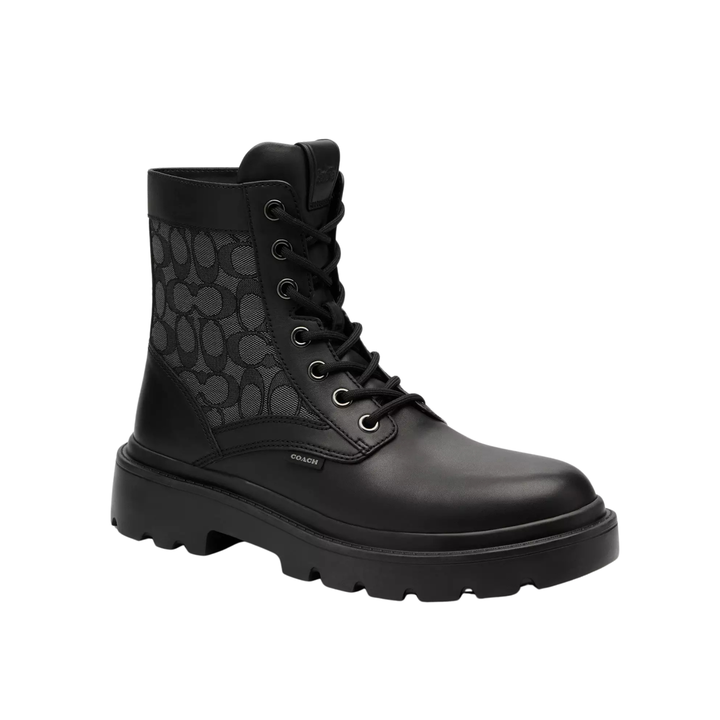Coach Men's Combat Boot - Charcoal