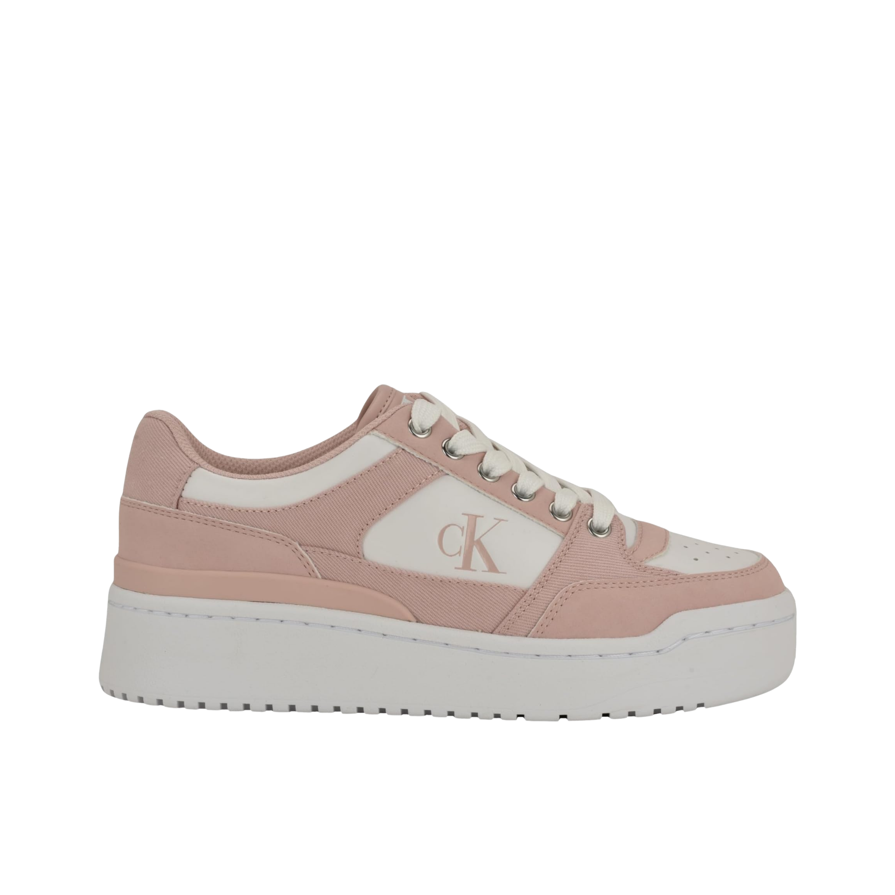 Calvin Klein Women Alondra Sneaker - White Light Pink