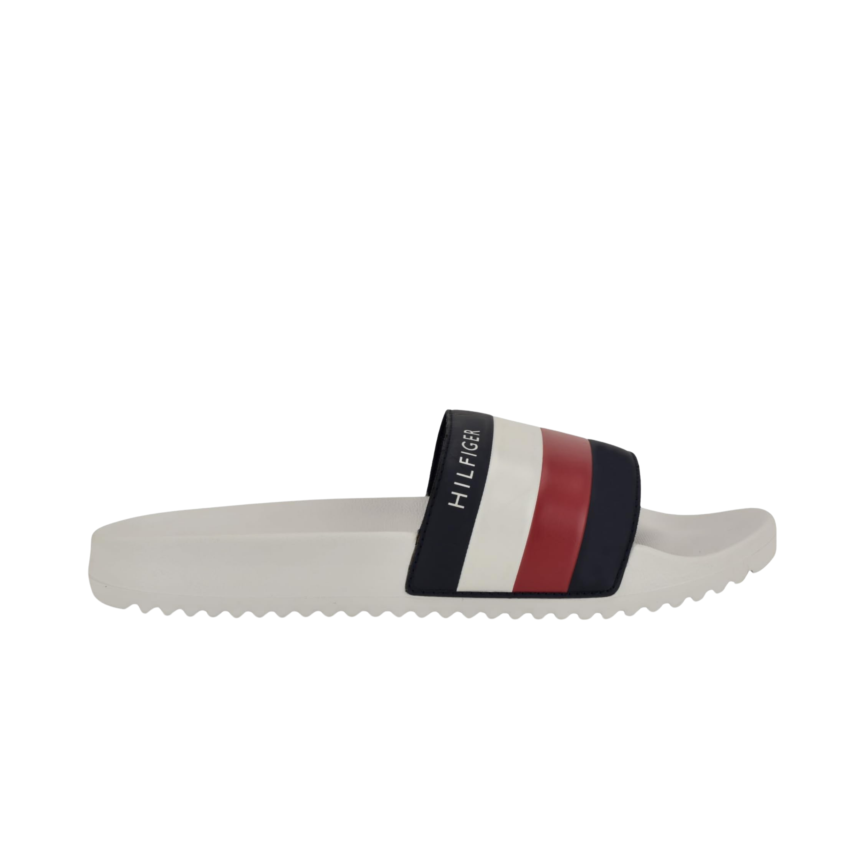 Tommy Hilfiger Men Rozi Slide Sandal - White Multi