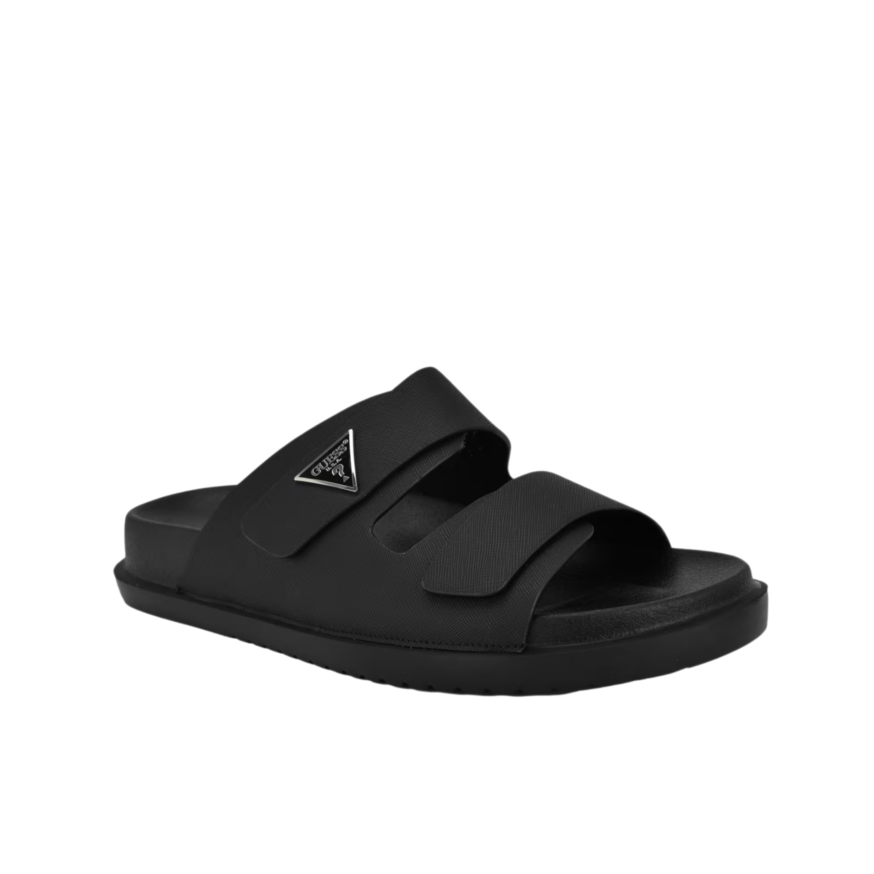 Guess Men Visel Double Strap Sandals - Black 001