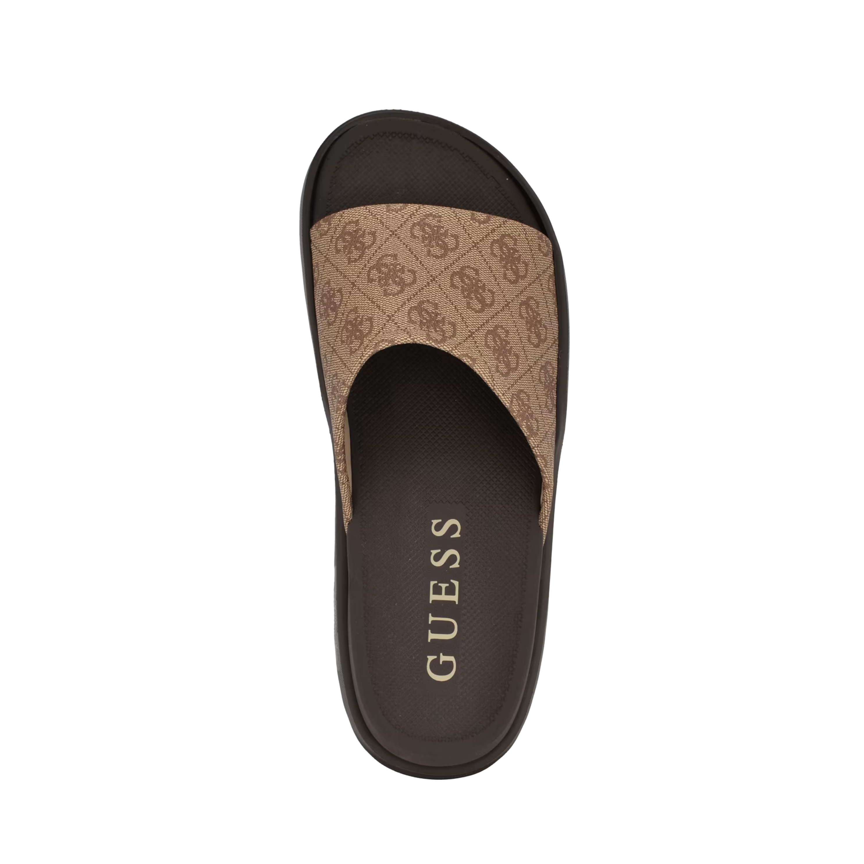 Guess Men Magaria Quattro G Slide Sandals - Light Brown