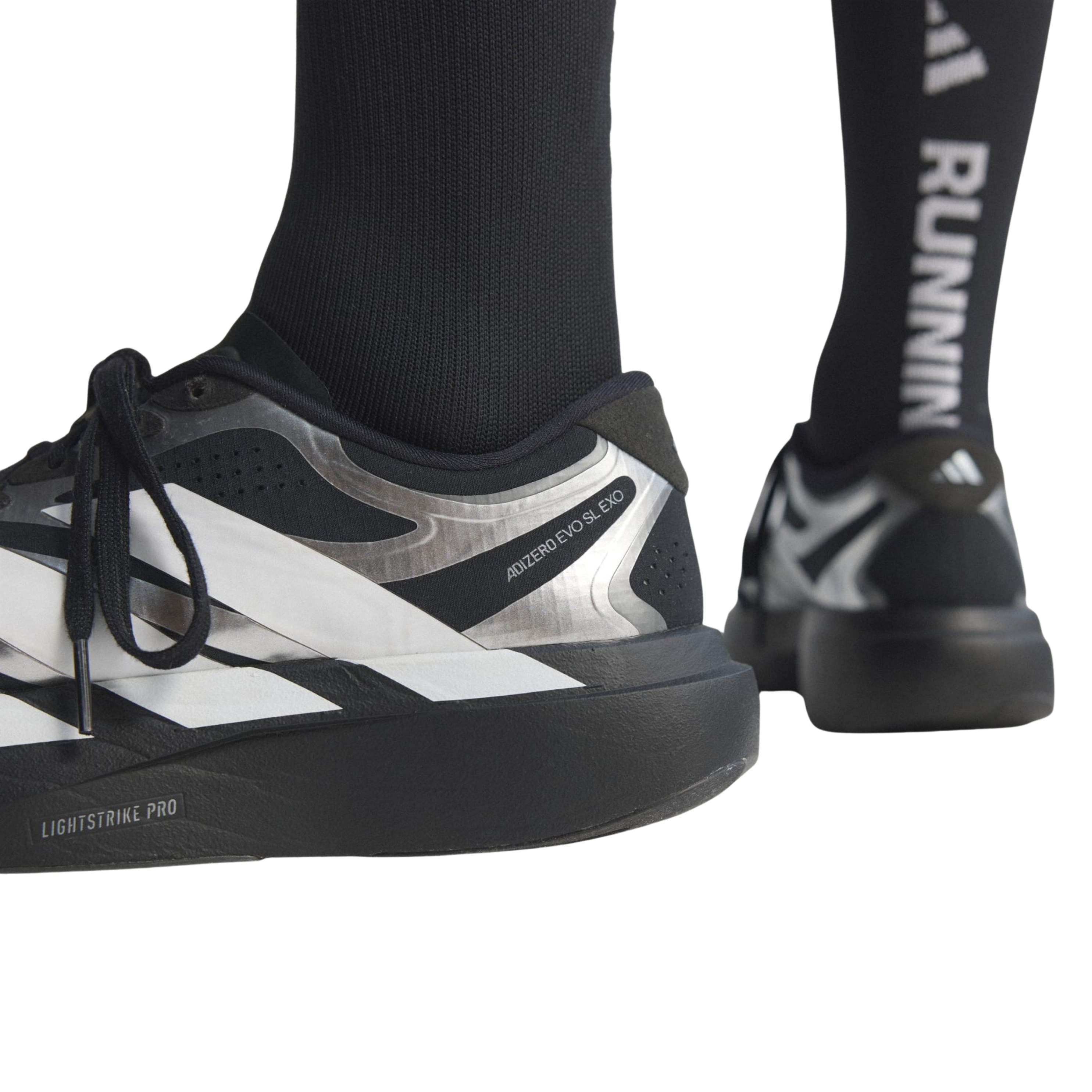 Adidas Men Adizero Evo SL Exo - Core Black Cloud White Iron Metallic