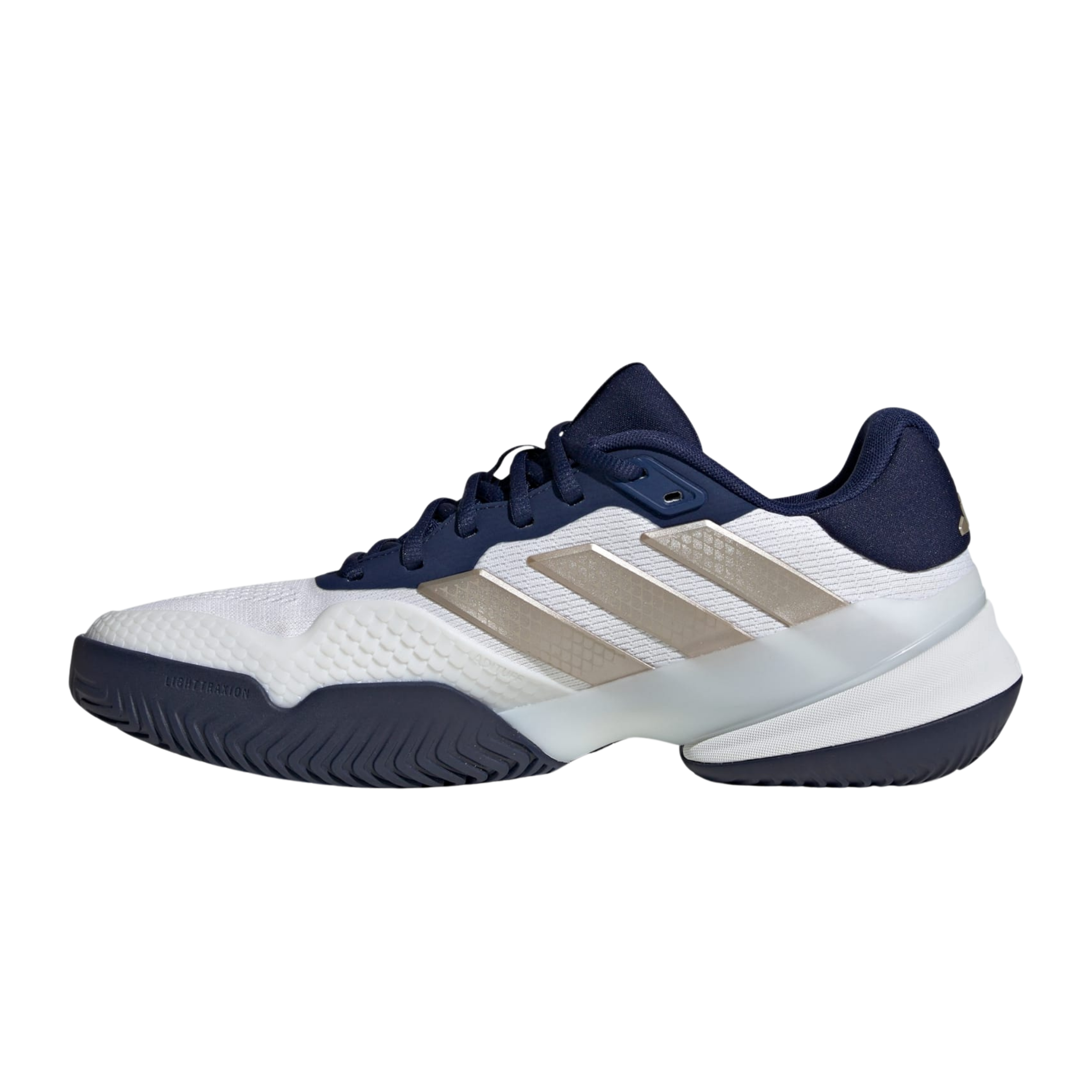 Adidas Men Barricade 14 - Cloud White Cyber Metallic Dark Blue