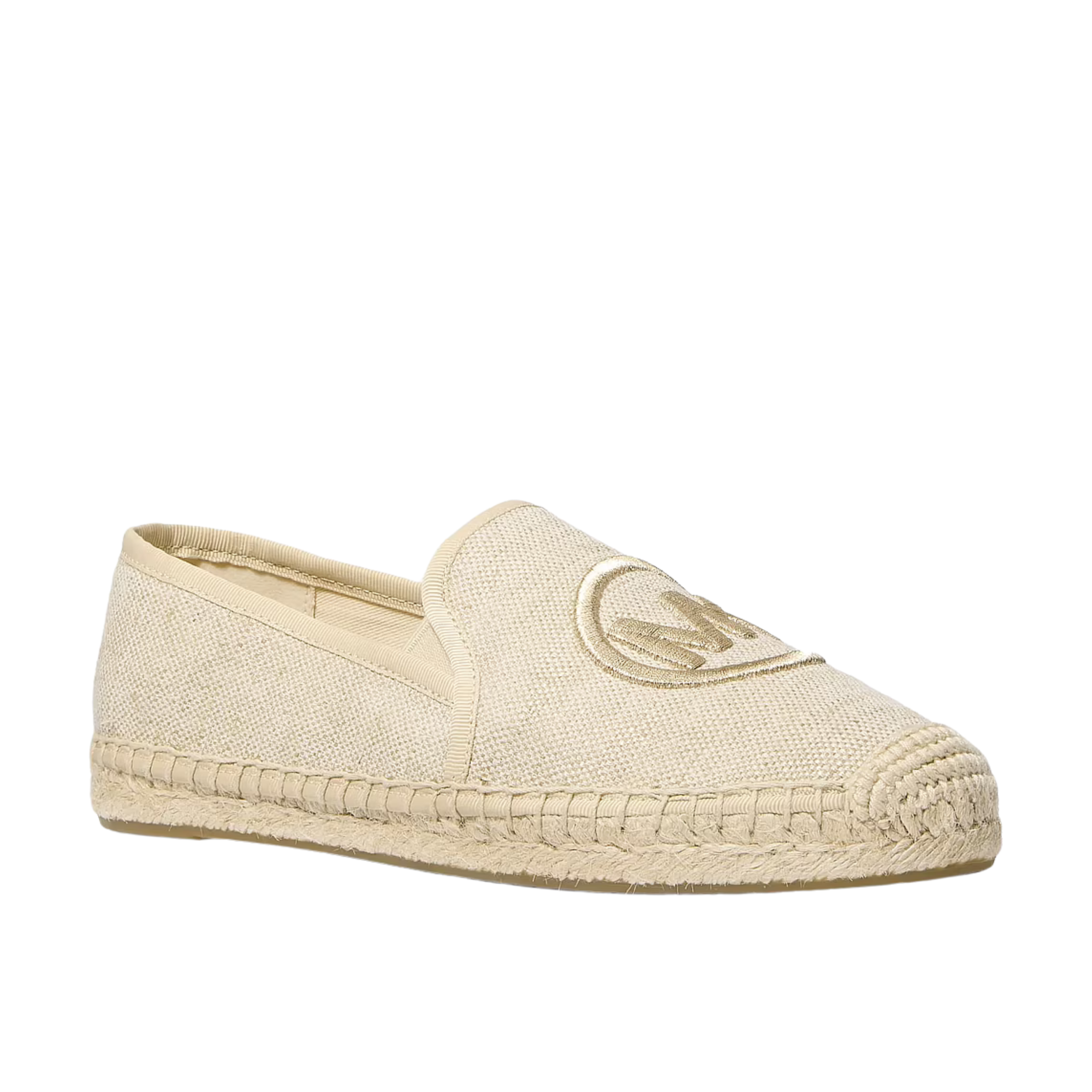 Michael Kors Women Hastings Metallic Canvas Espadrille - Pale Gold