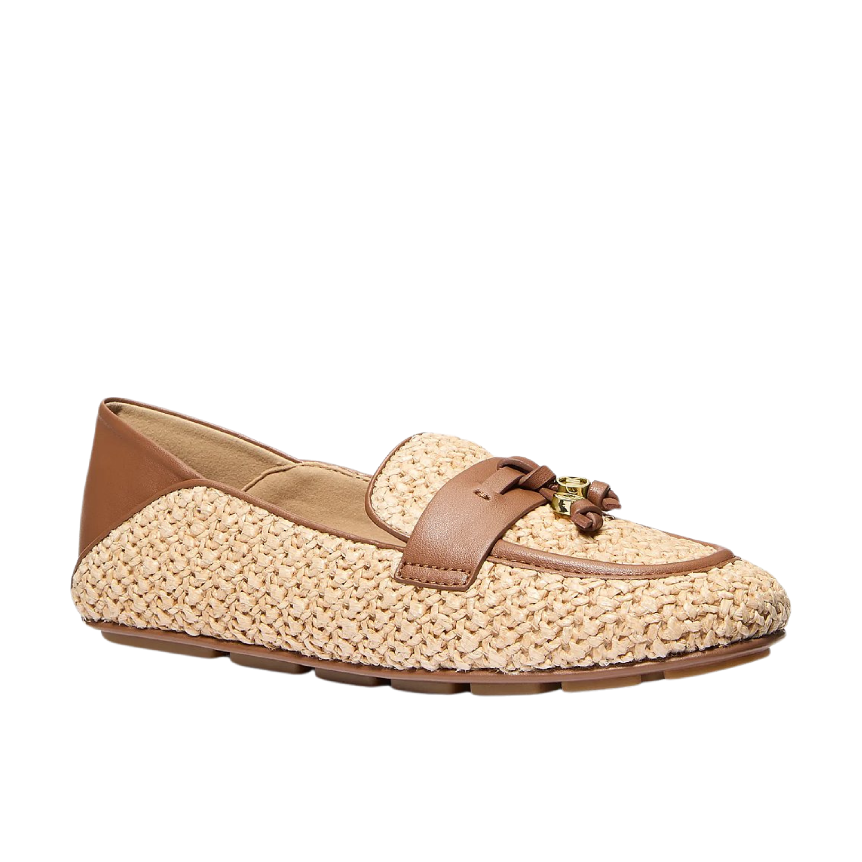Michael Kors Women Zoe Crocheted Moccasin - Luggage