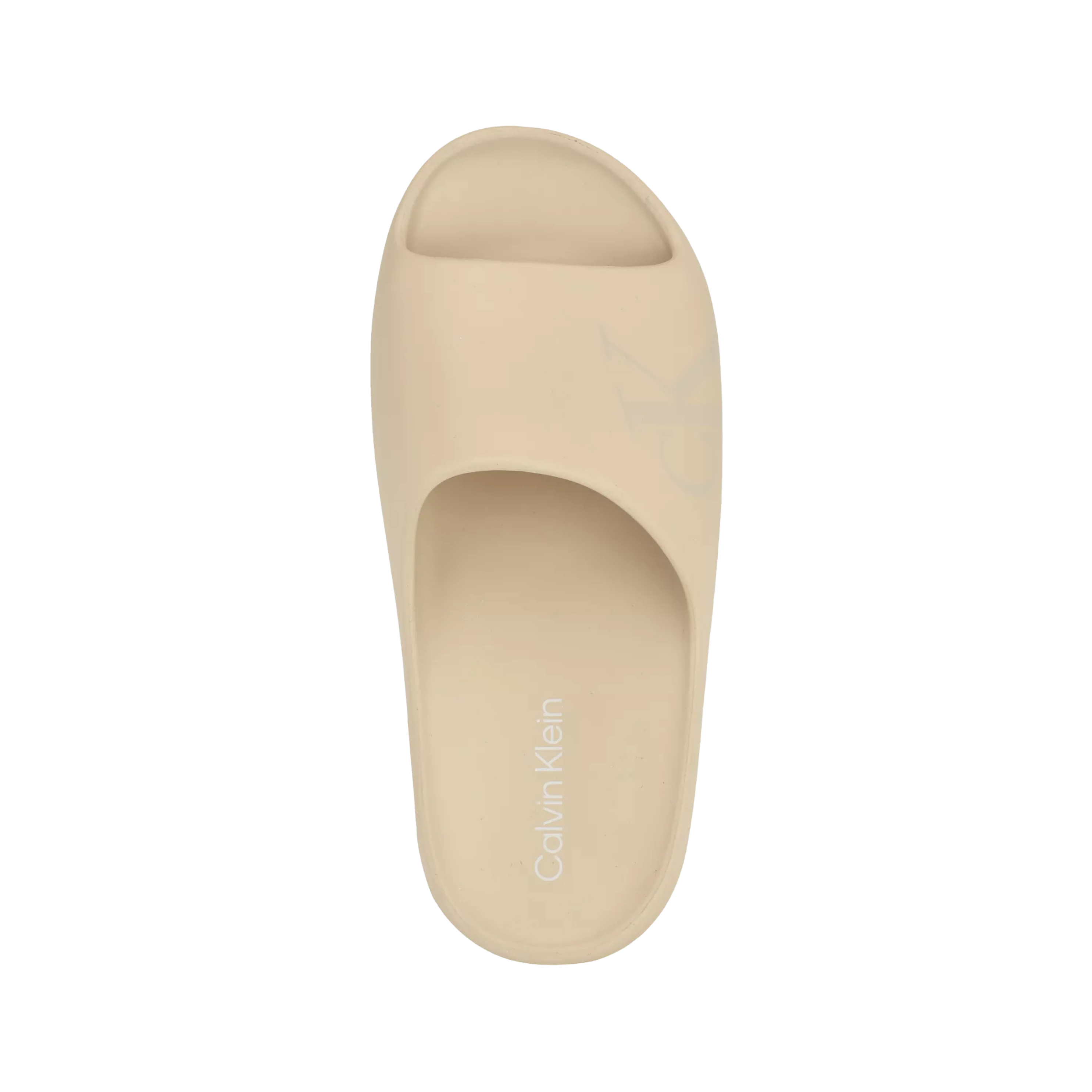 Calvin Klein Men Monogram Logo Pool Slide Sandal - Ivory