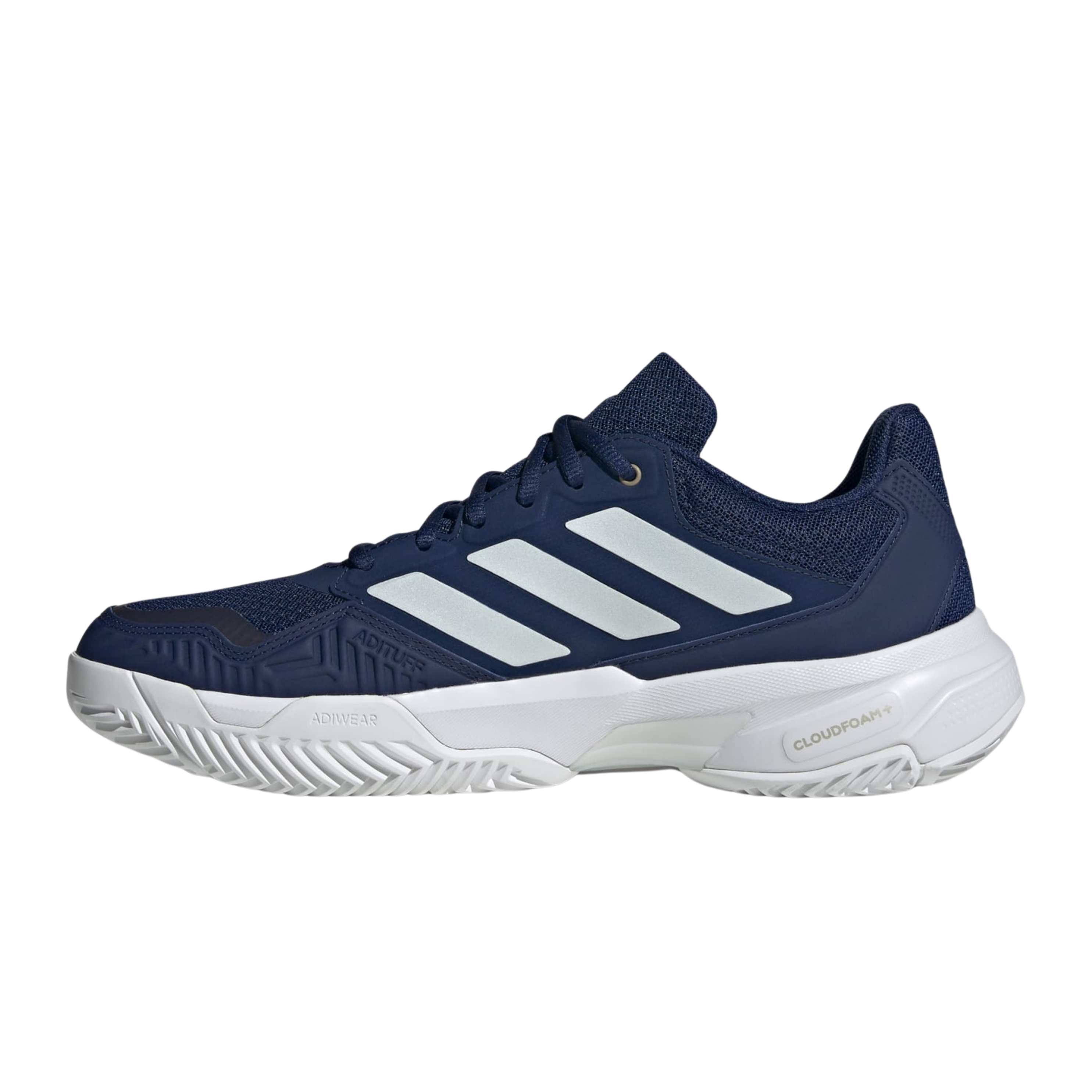 Adidas Men CourtJam Control 3 Tennis - Dark Blue Zero Metalic Cloud White