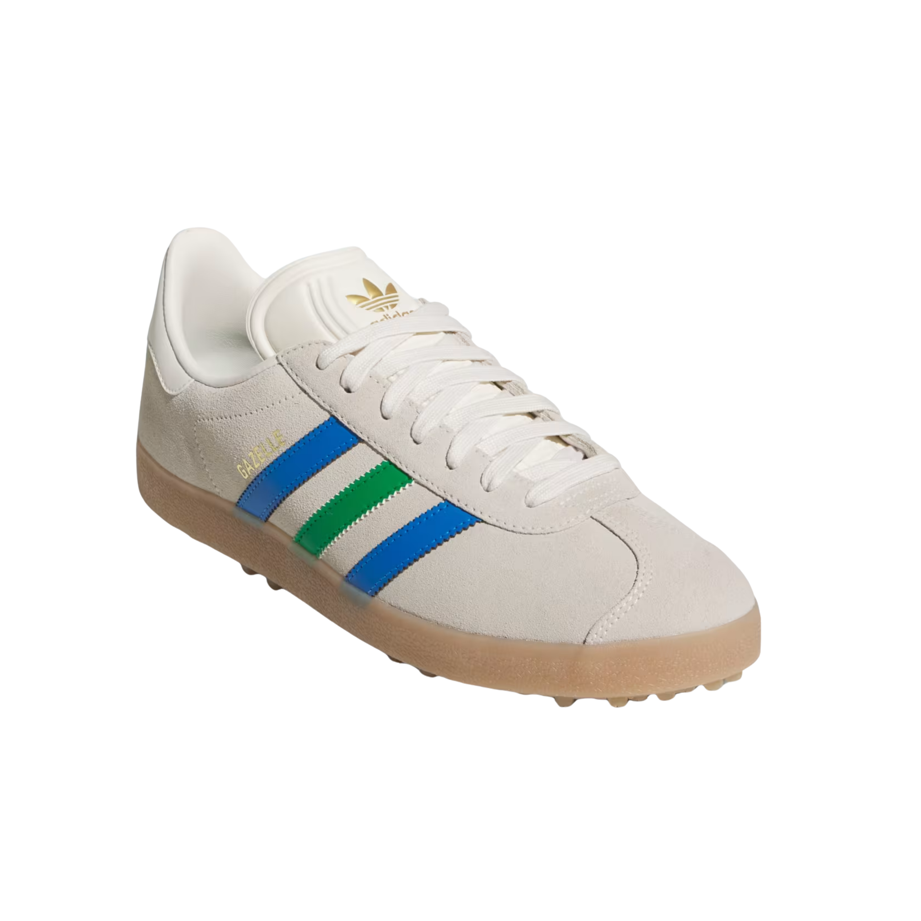 Adidas Men Gazelle Leather Spikeless Golf - Chalk White Green Blue