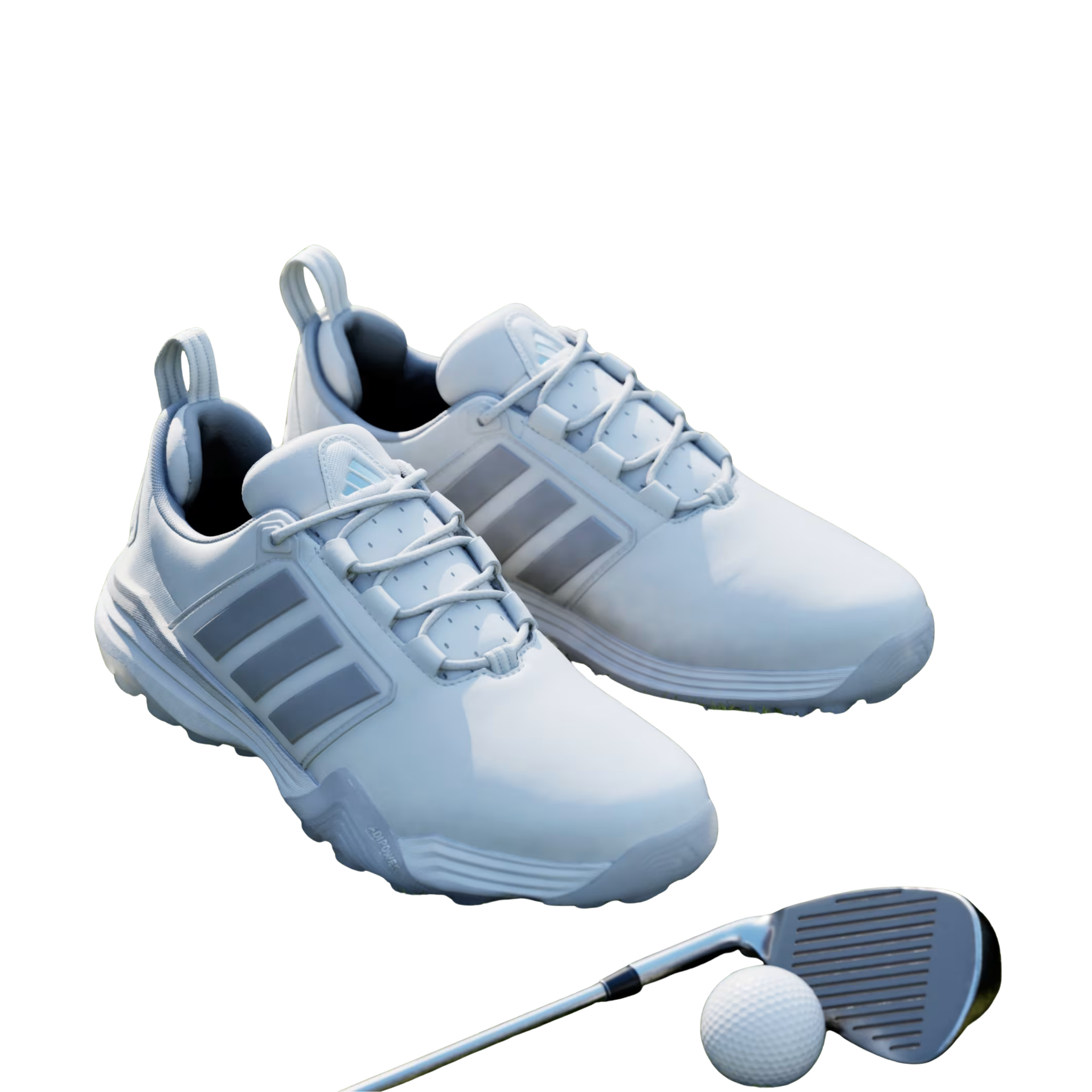 Adidas Men Adipower 26 Spikeless Golf - Cloud White Silver Metallic