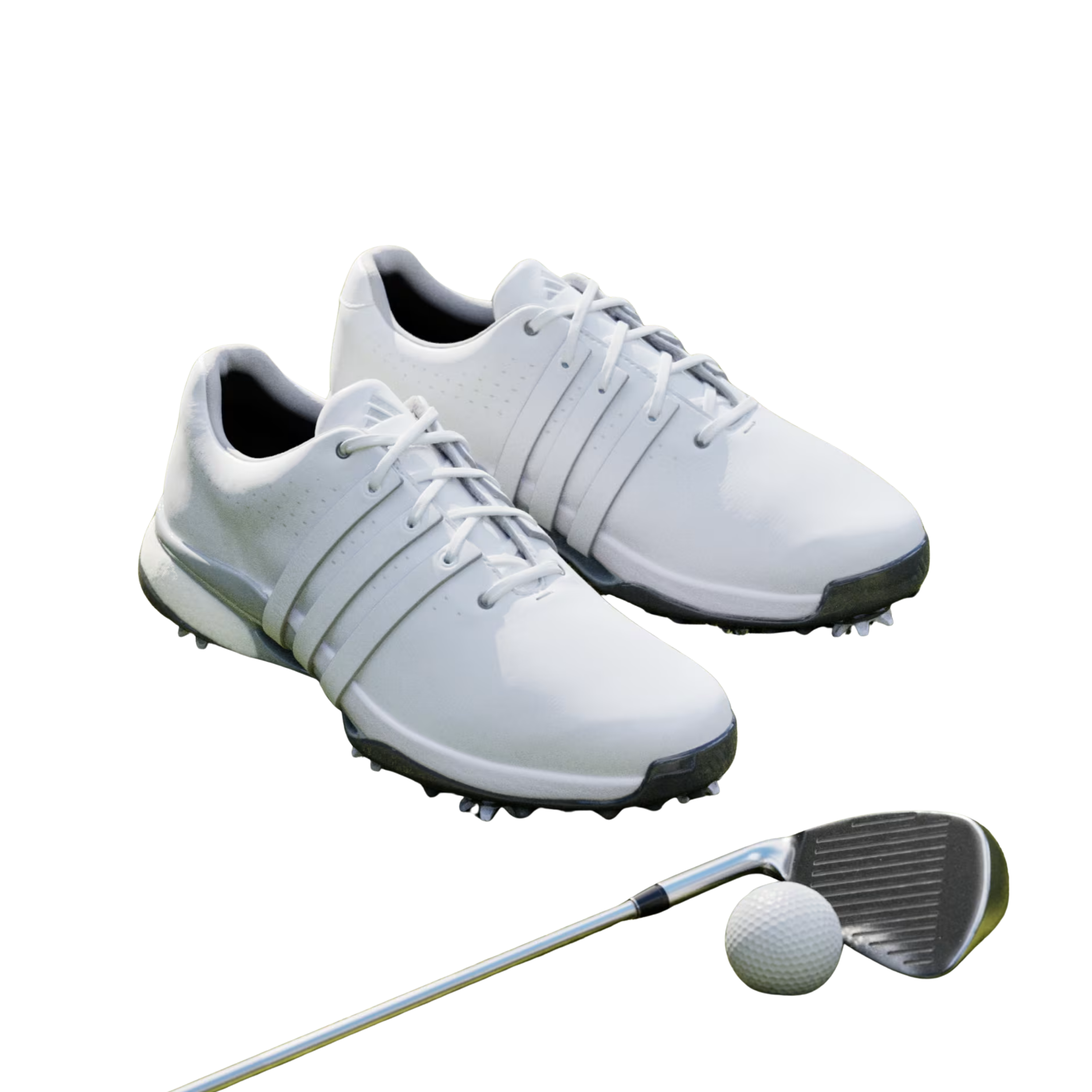 Adidas Men Tour360 24 Golf - Cloud White Silver Metallic