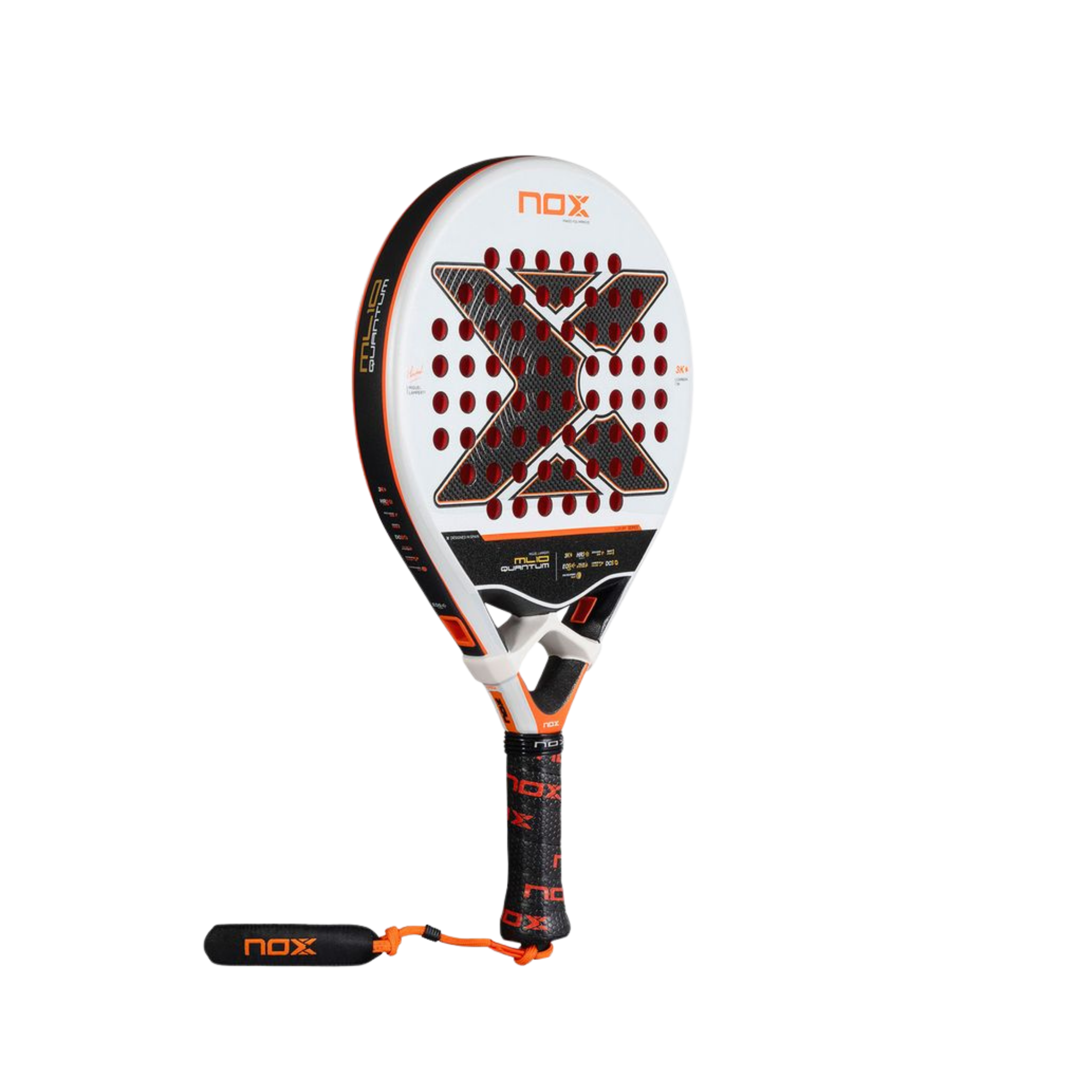 Nox ML10 Quantum 3K Padel Racket - Black White