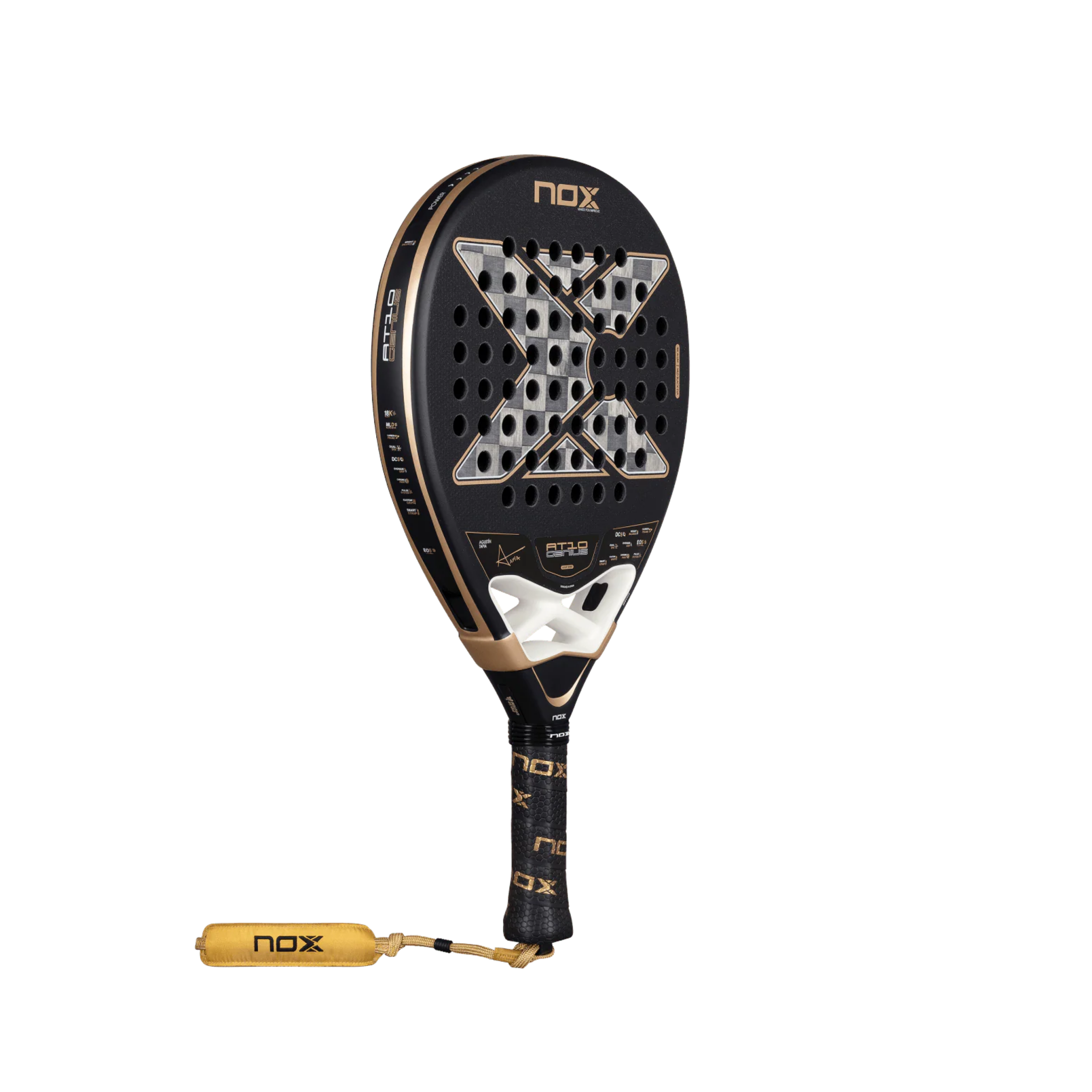 Nox AT10 Luxury Genius 18K Alum 2026 Padel Racket - Gold Black