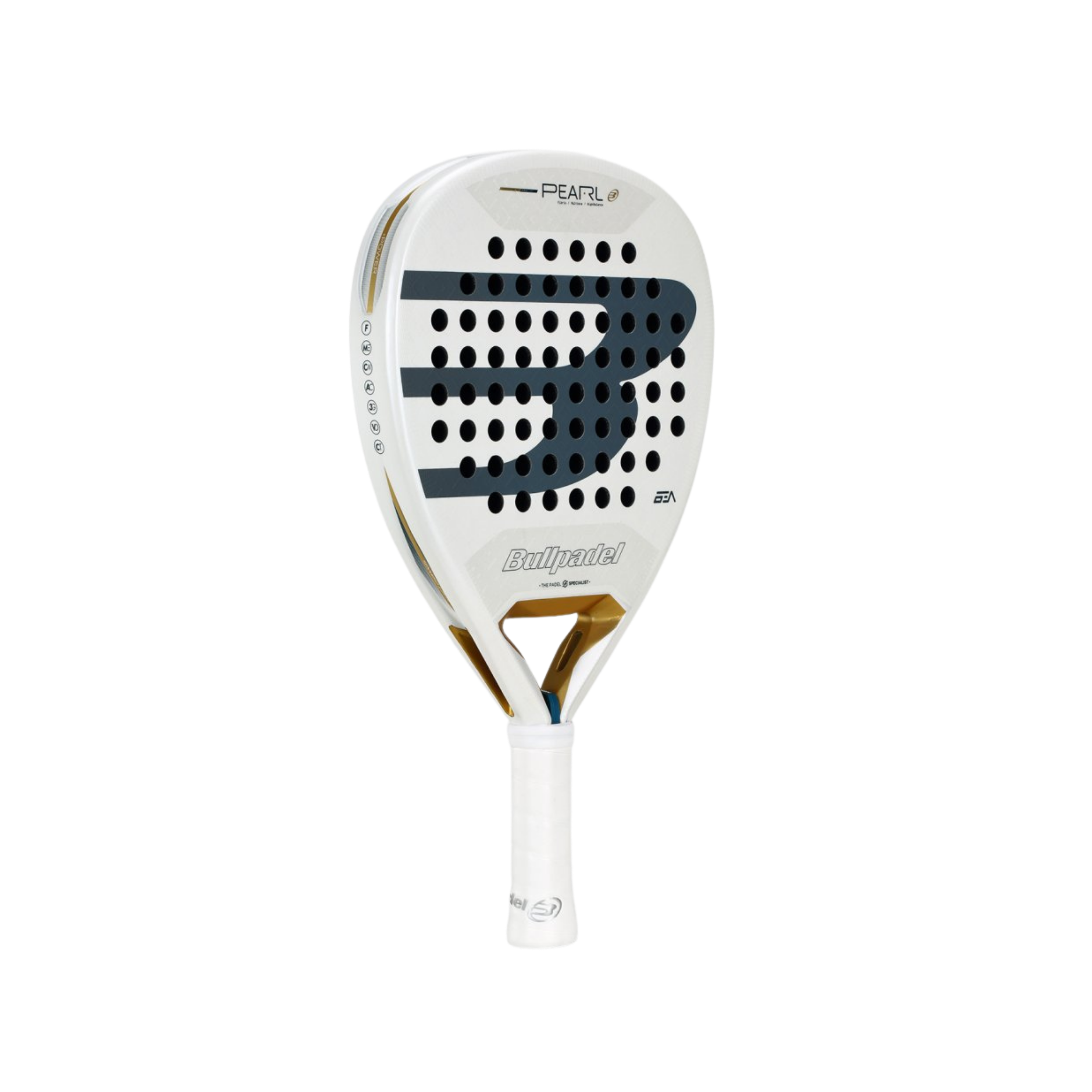 Bullpadel Pearl 2026 Padel Racket - White Green