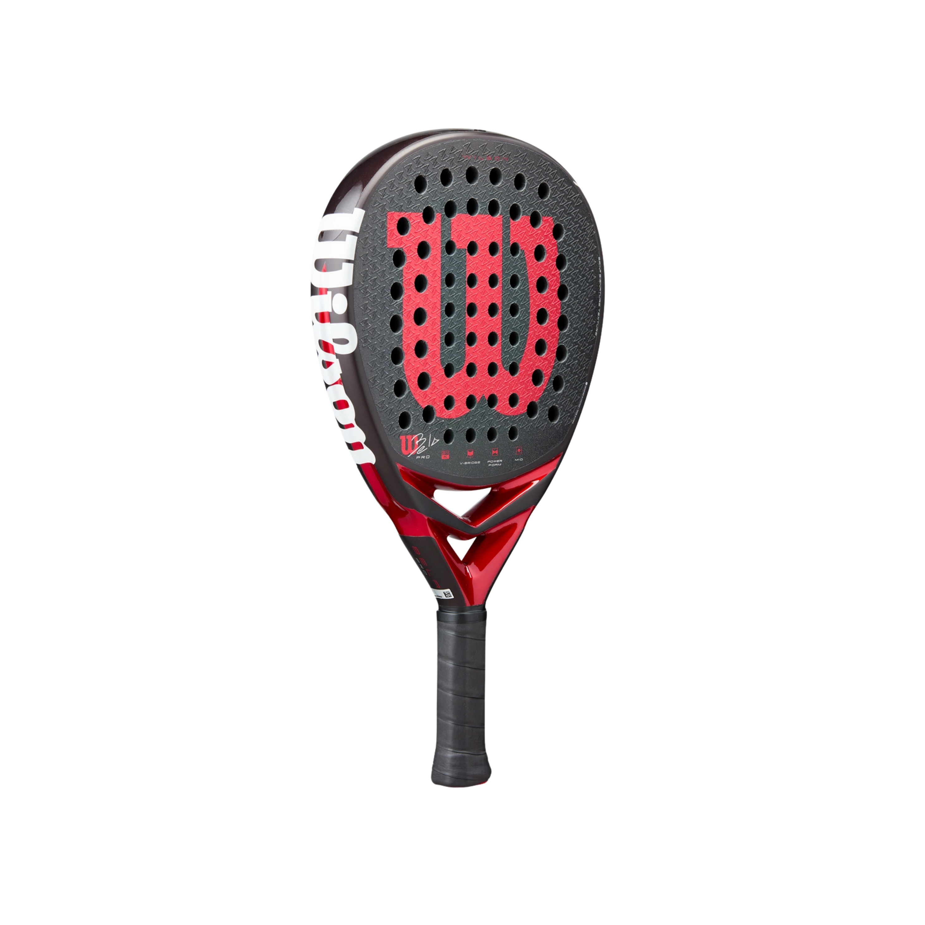 Wilson Bela Pro V3 Padel Racket - Black Red