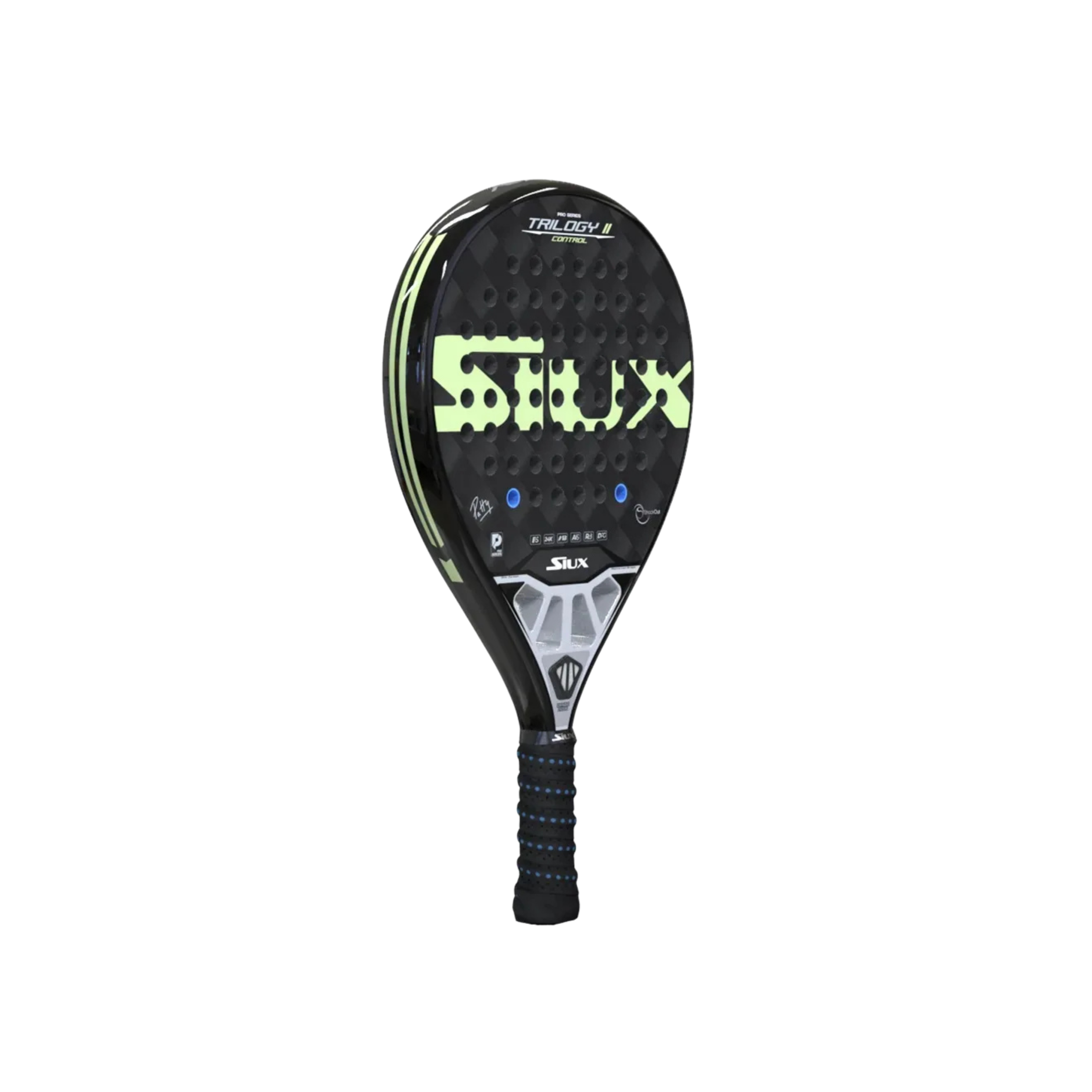 Siux Trilogy II Control Patty Pro Padel Racket - Black Green