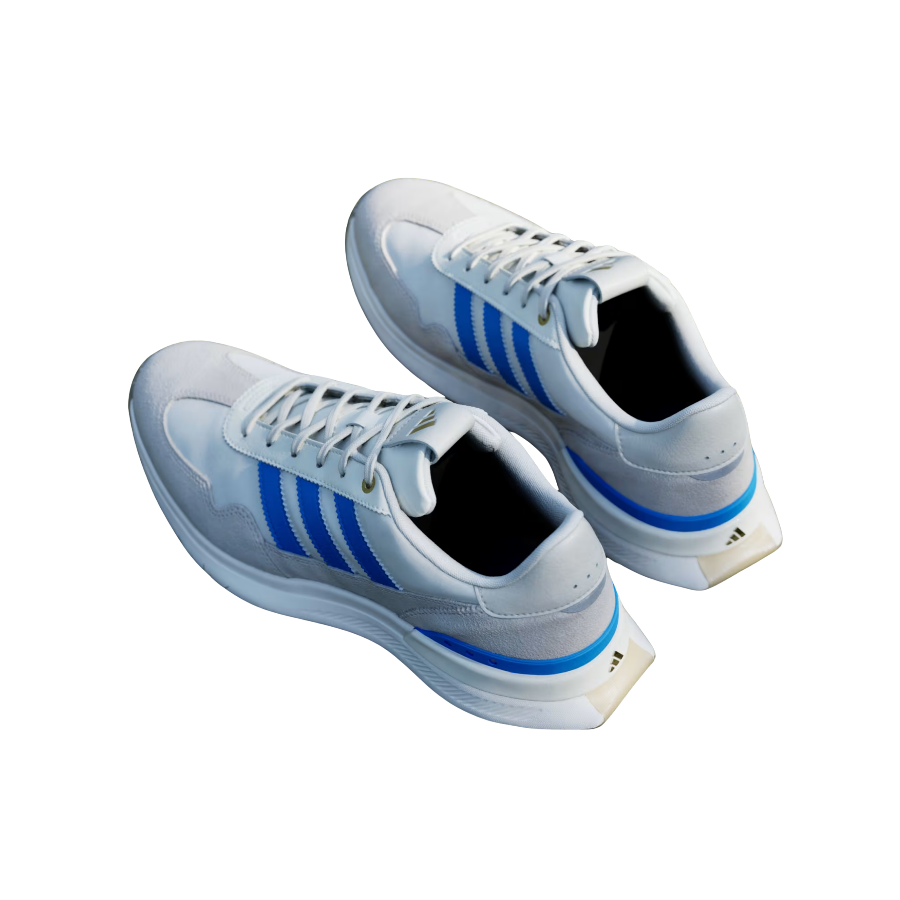 Adidas Men S2G 26 Textile Spikeles Golf - Off White Lucid Ray Blue