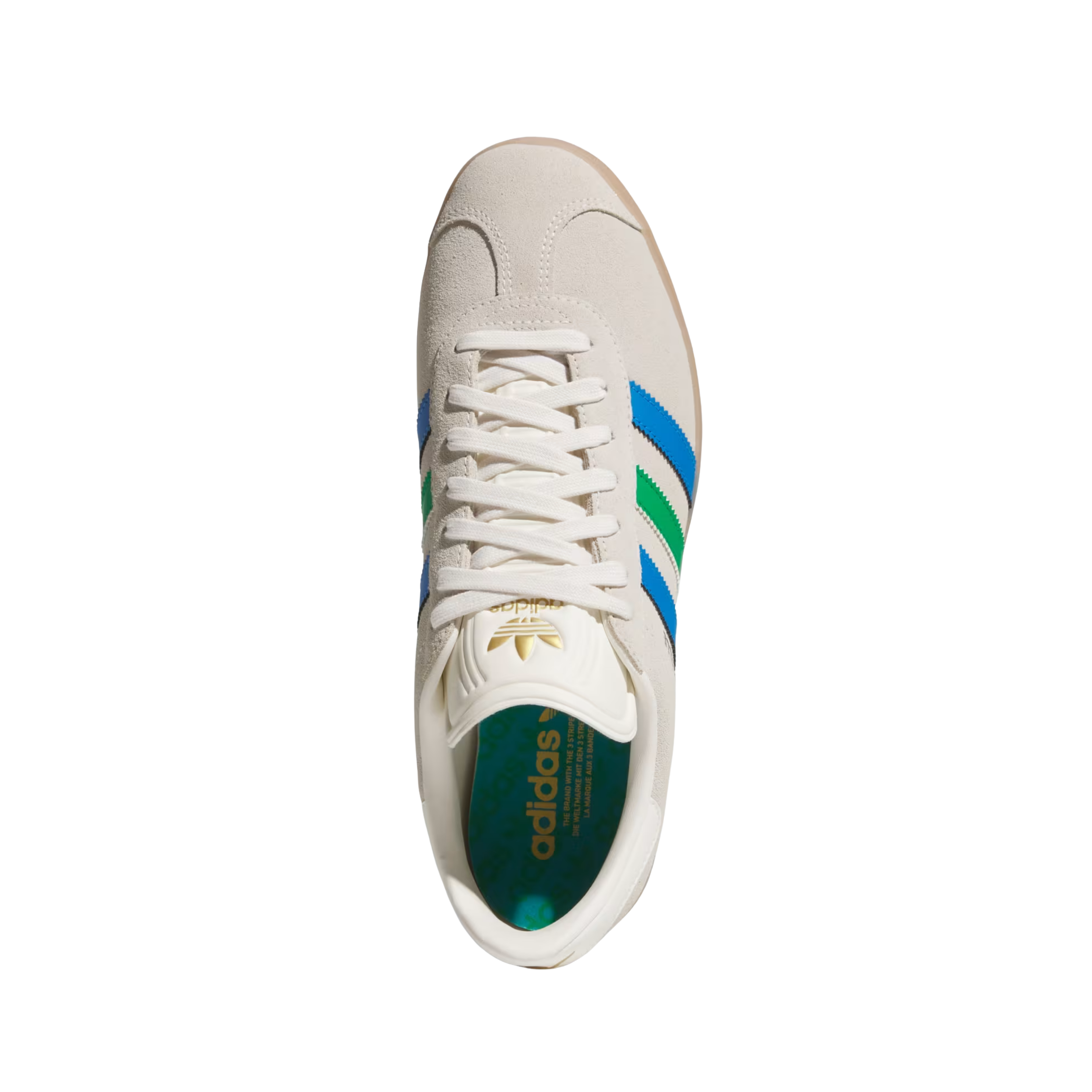 Adidas Men Gazelle Leather Spikeless Golf - Chalk White Green Blue