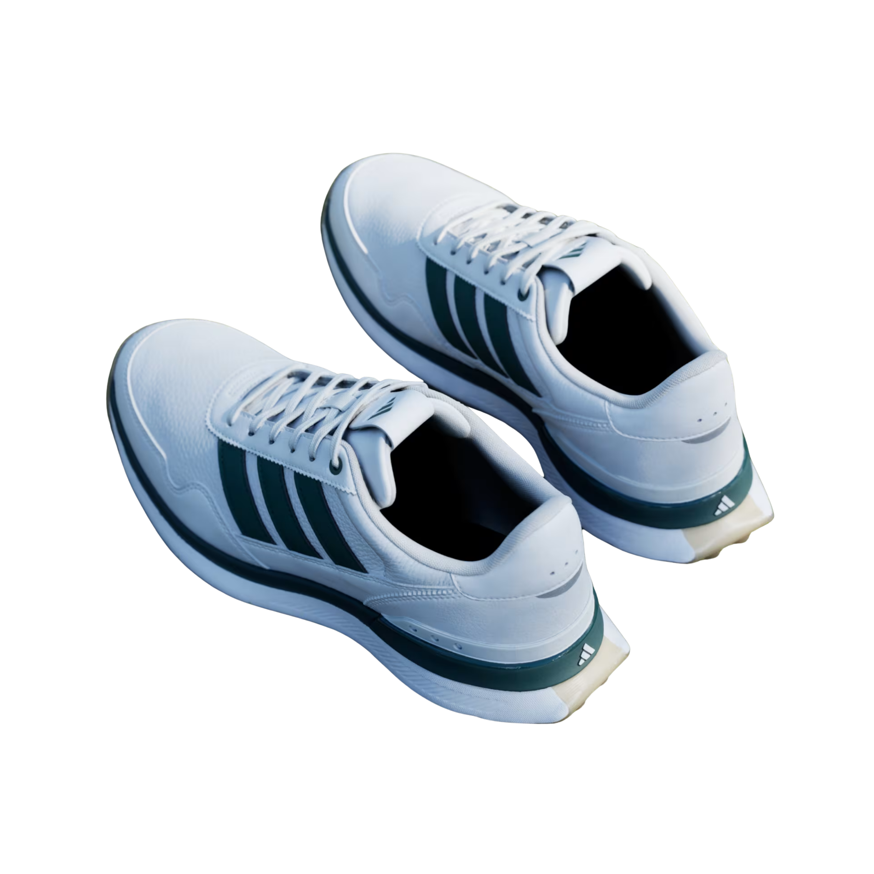 Adidas Men S2G 26 Leather Spikeles Golf - Cloud White Collegiate Green
